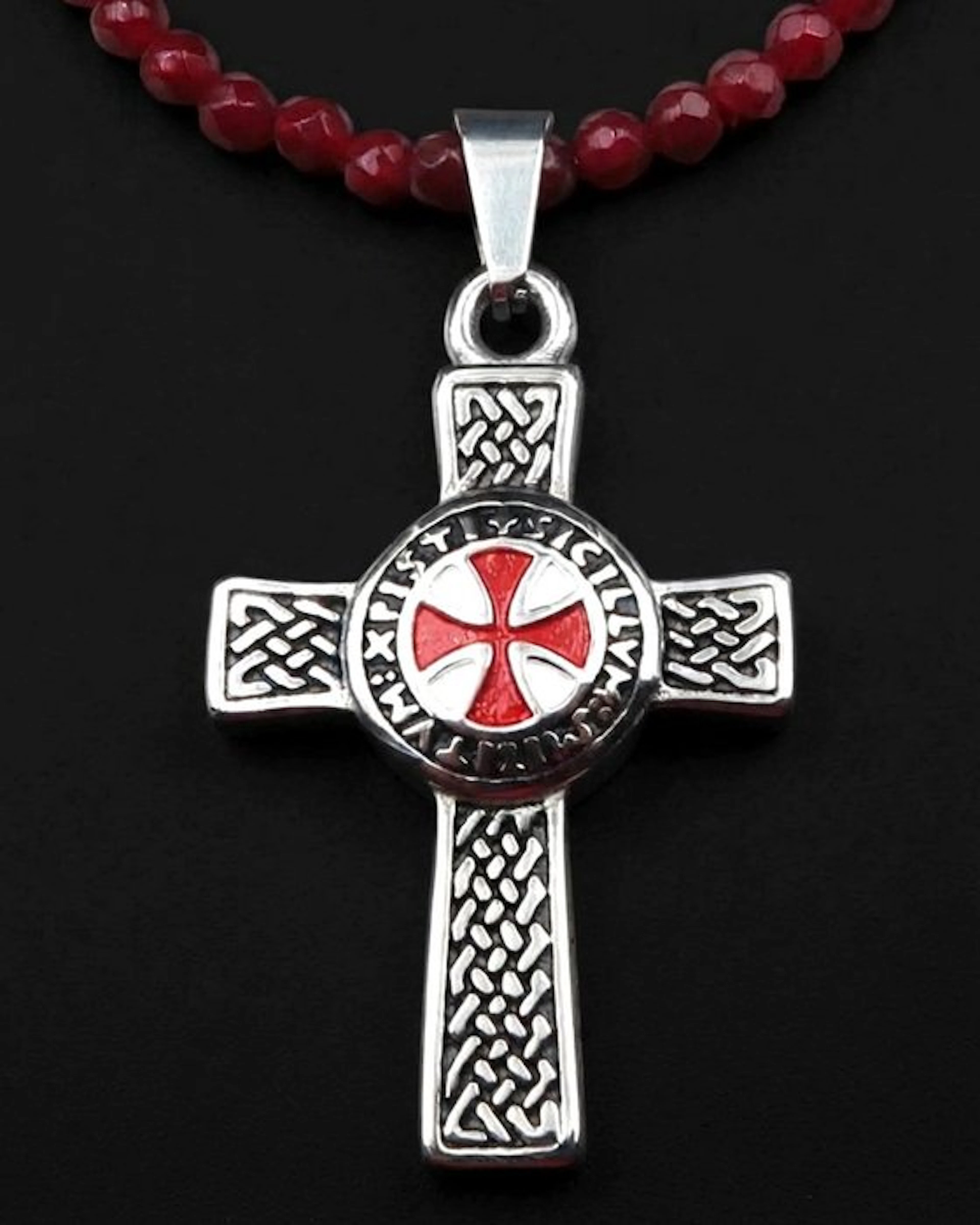 Ruby - Templar Cross – Sacred Strength and Protection of...