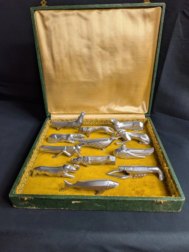 Dans le goût de Gallia - Knife rest (12) - Silverplated