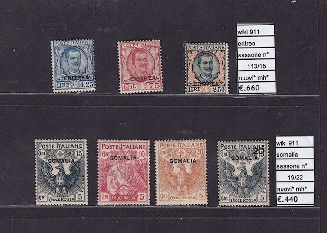 Italy - Colonies (general issues) - Eritrean and Somali...