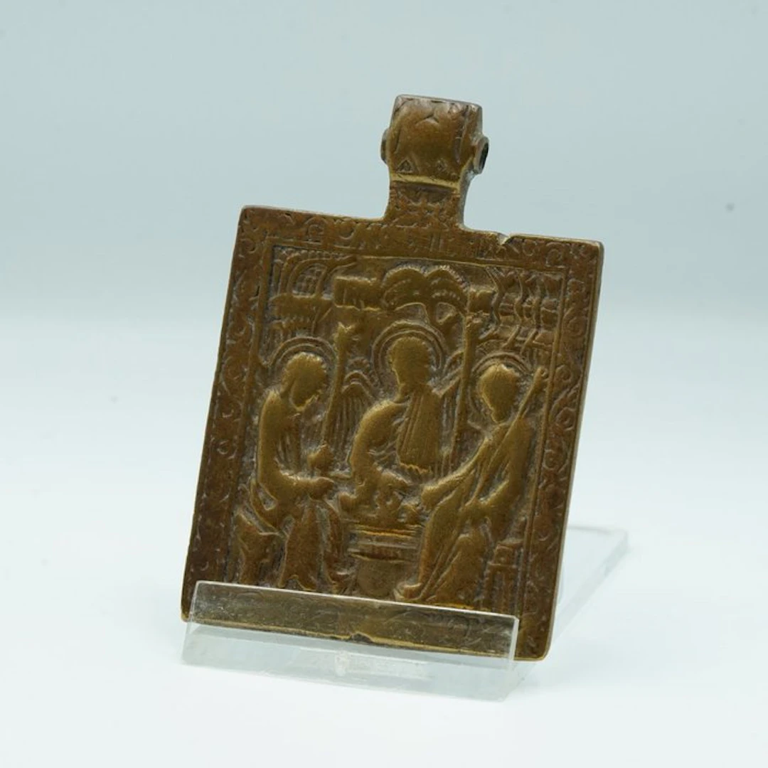 Icon - Three saints - Brass