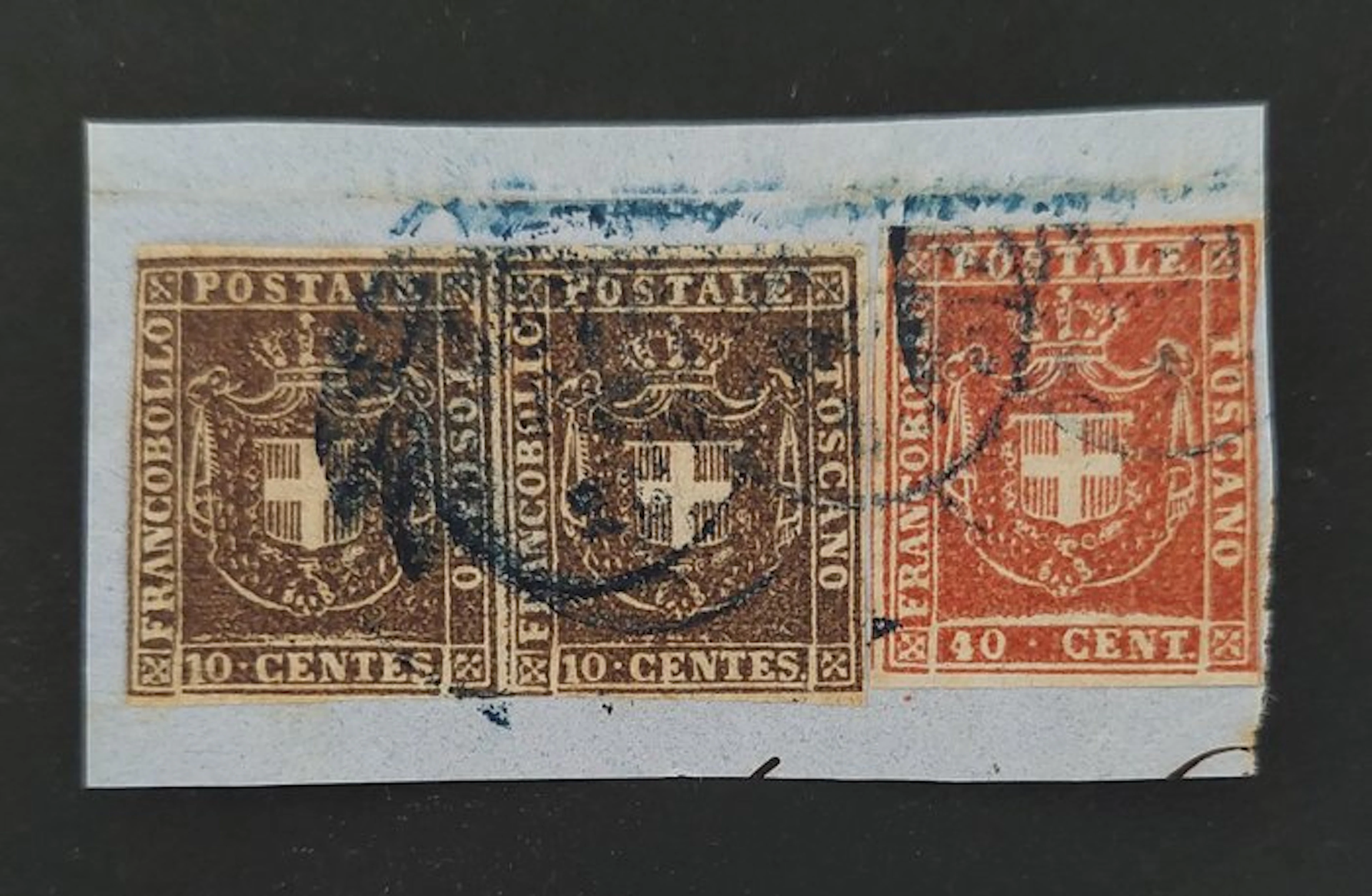 Italian Ancient States - Tuscany 1860 - Fragment of the...