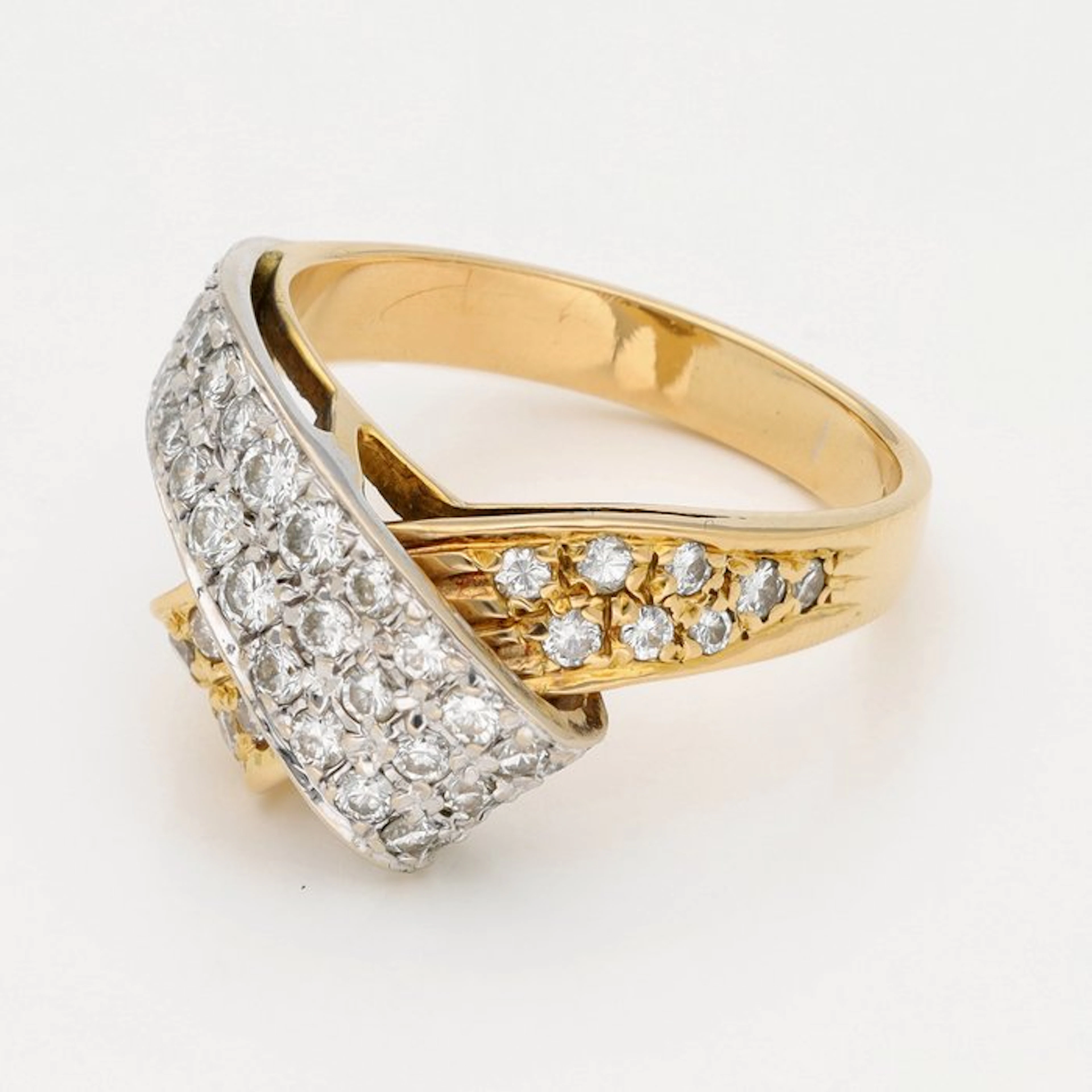 Ring - 18 kt. Yellow gold Diamond (Natural)