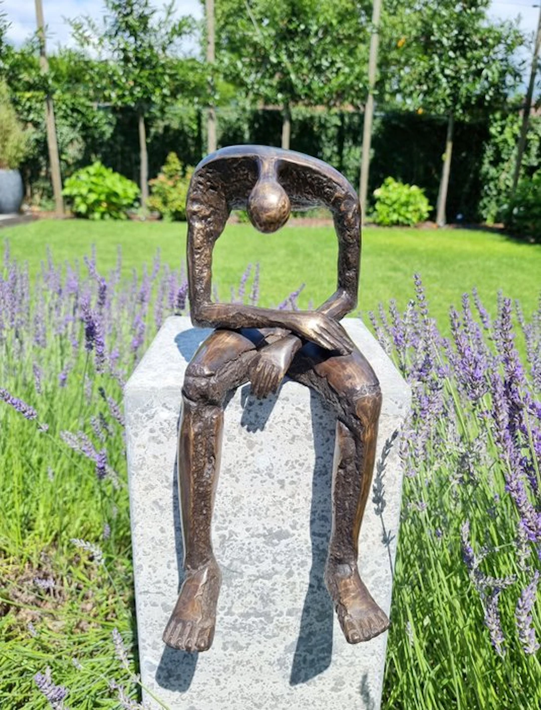 Sculpture, Melancholie - 38 cm - Bronze