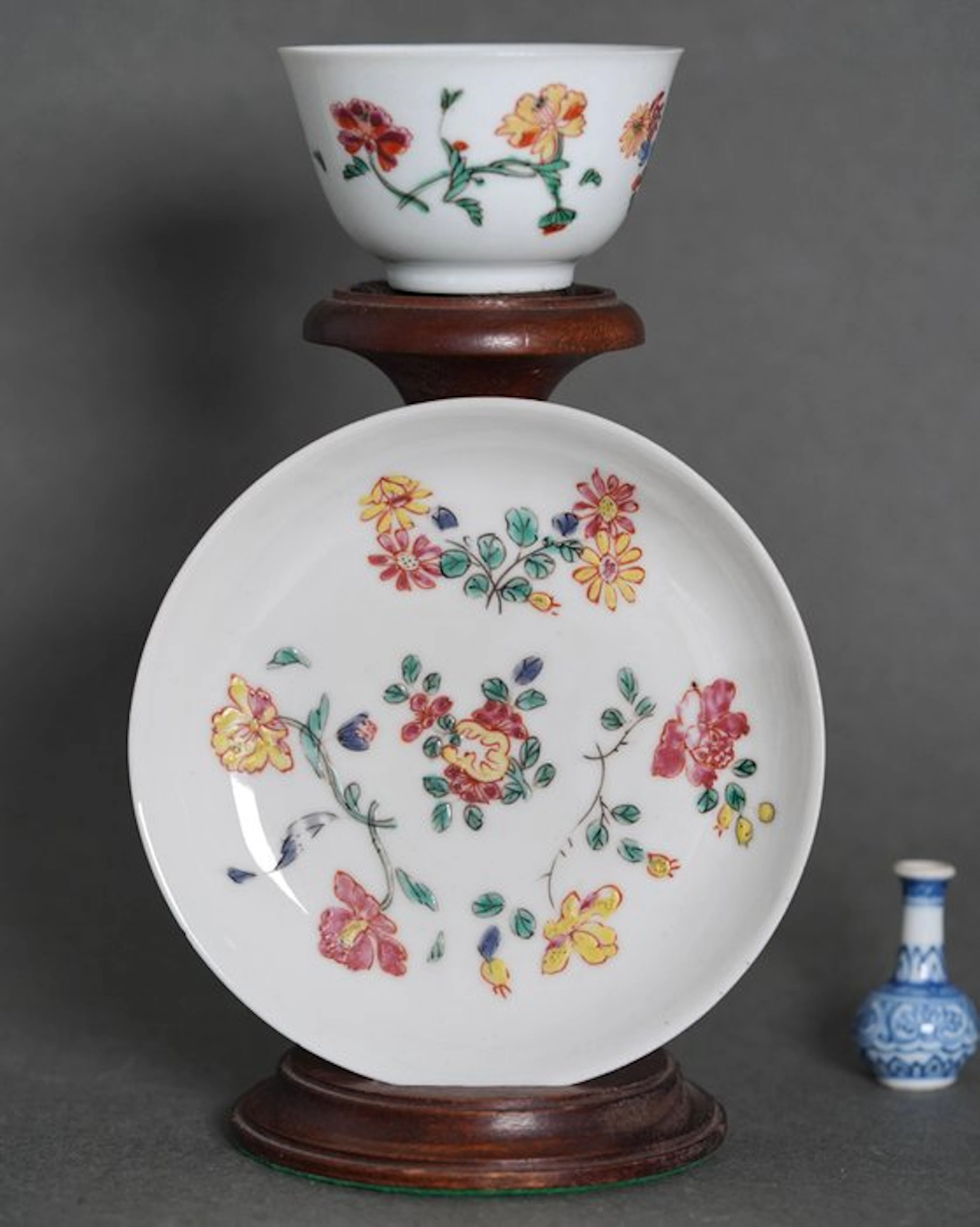 Kangxi (1662-1722) - Cup and saucer (2) - Buddha's Hand Citrus