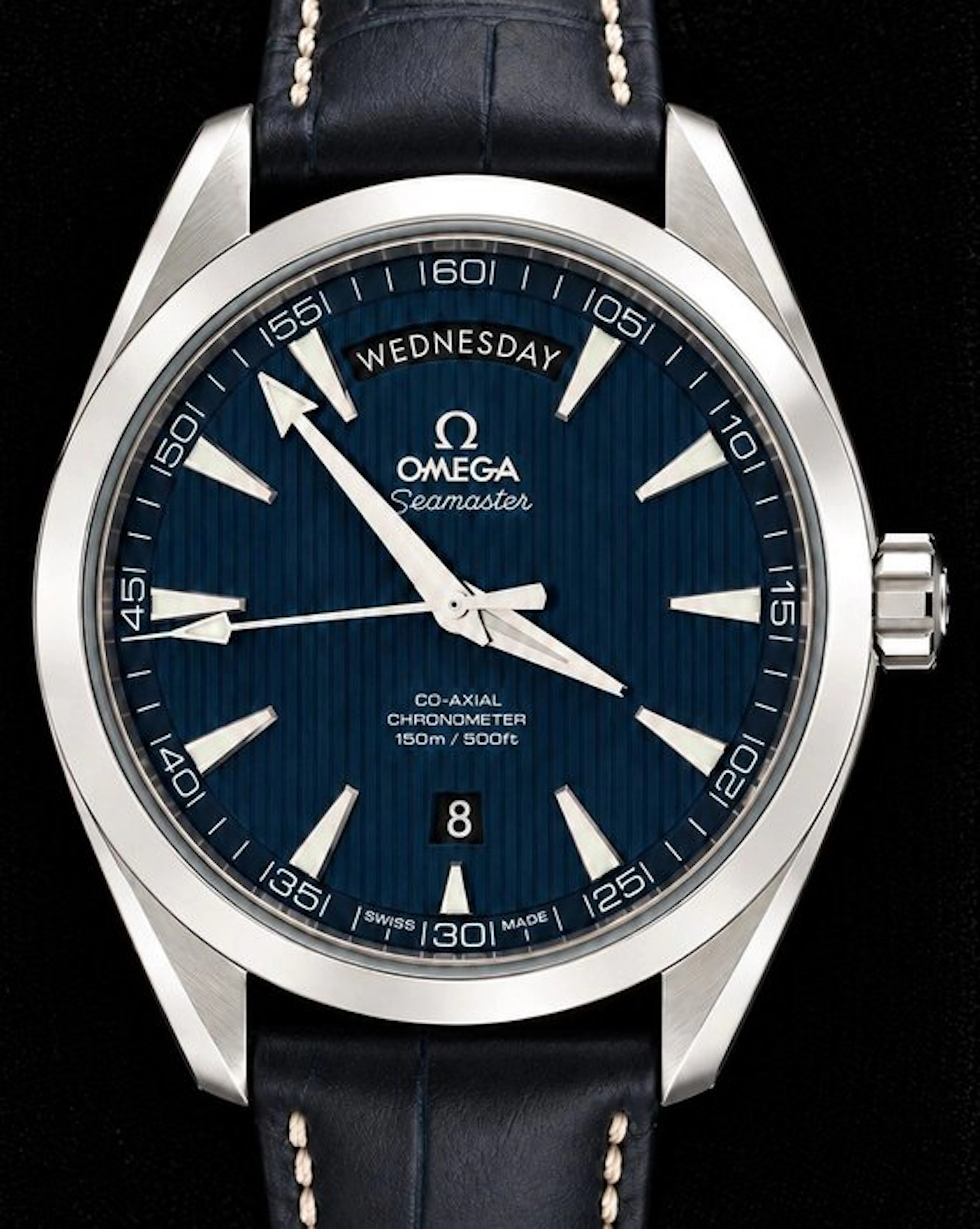 Omega - Seamaster Aqua Terra 150M Day‑Date — Blue Teak...