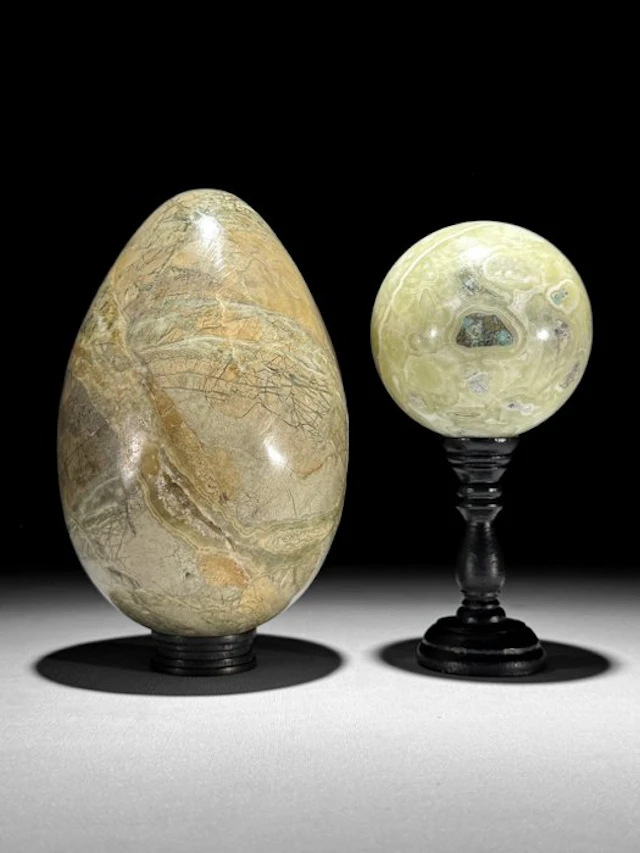 NO RESERVE PRICE - Beautiful Pair of Onyx stone...