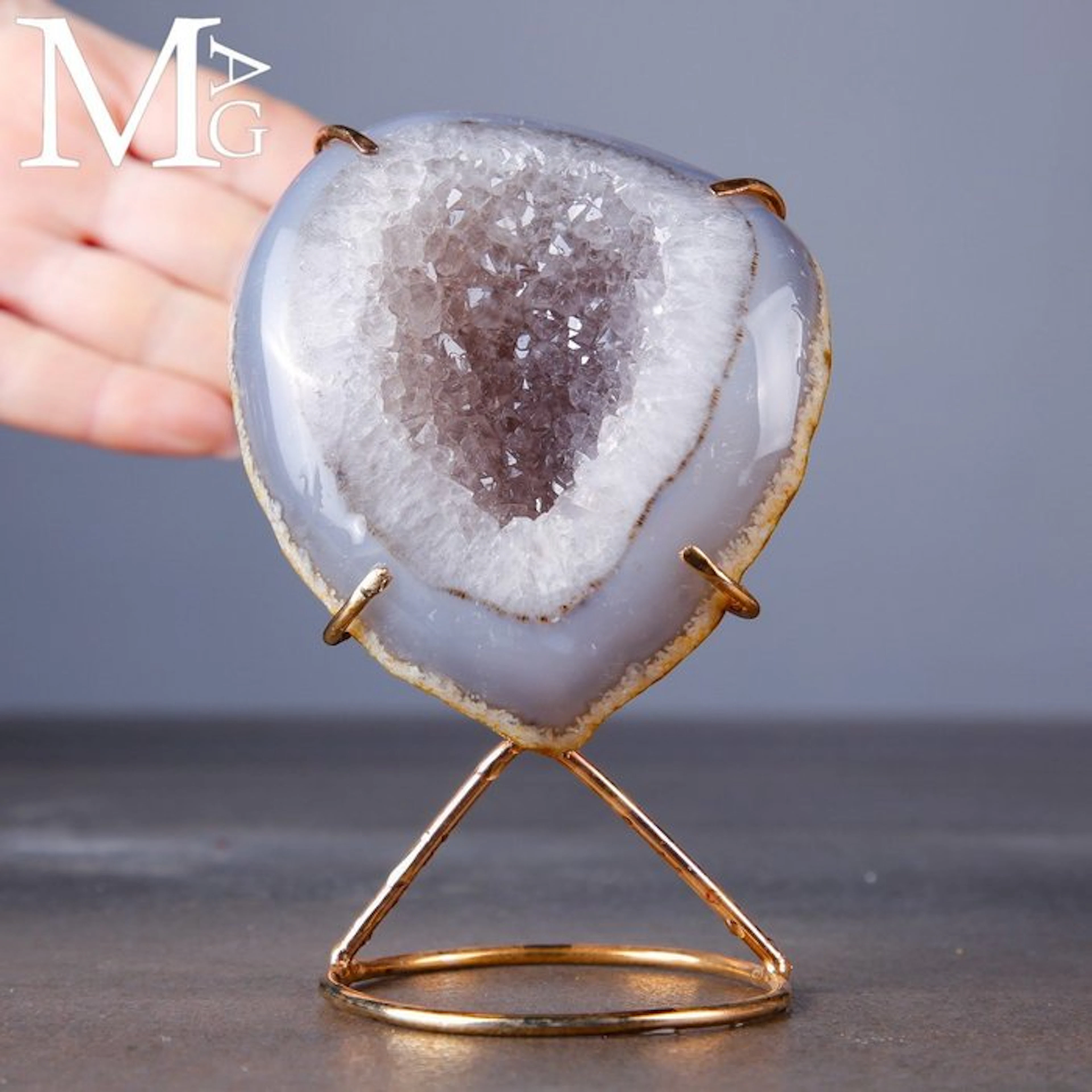 Natural Mineral Geode with Wonderful Inner...