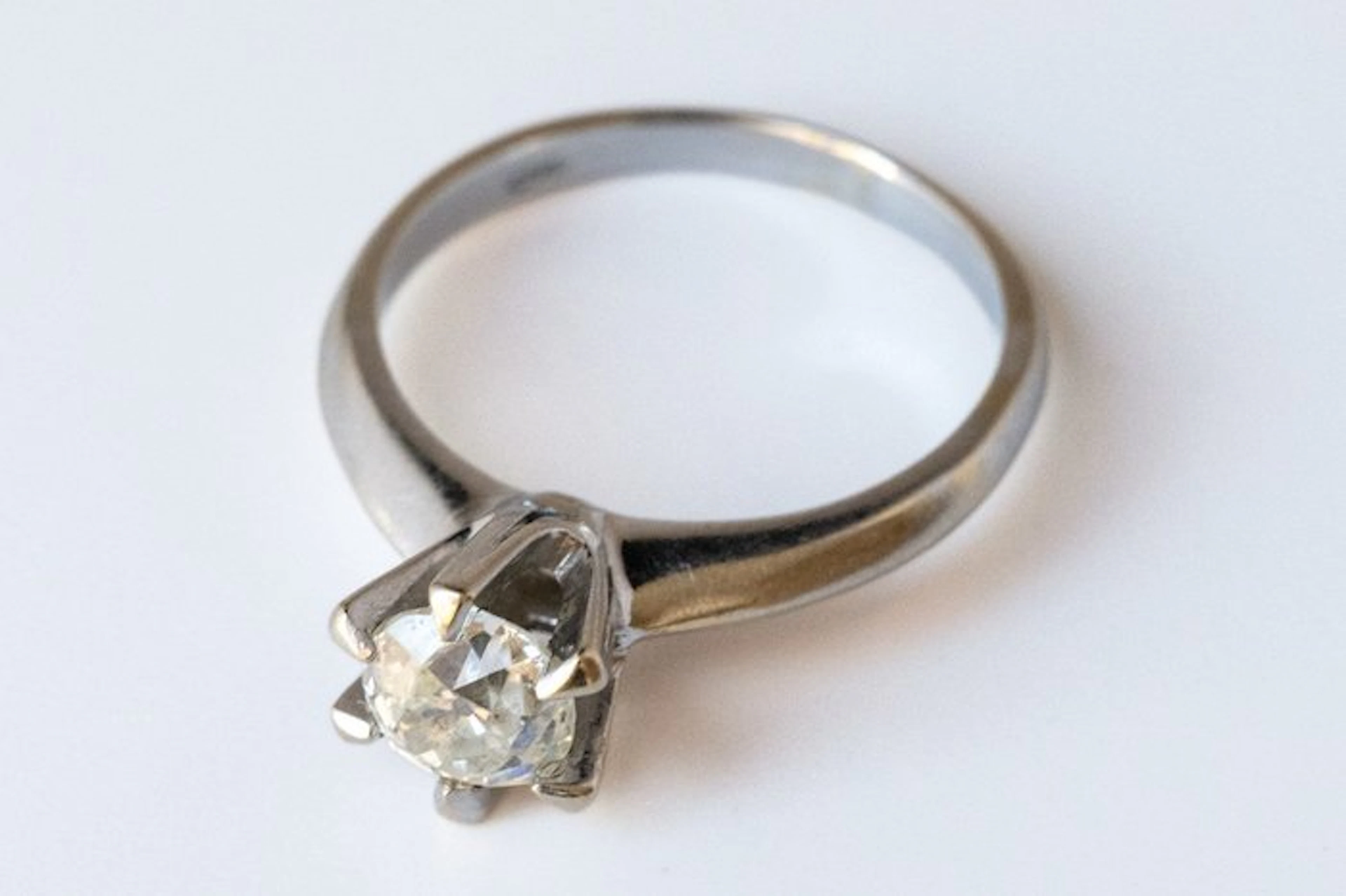 Ring - 18 kt. White gold - 1.20ct. tw. Diamond (Natural)