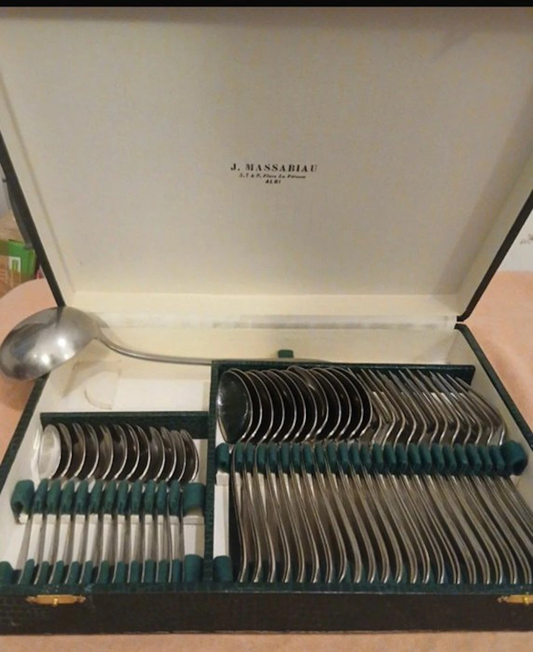 J. Massabiau - Cutlery set for 12 (36) - Silverplated - Inox 15