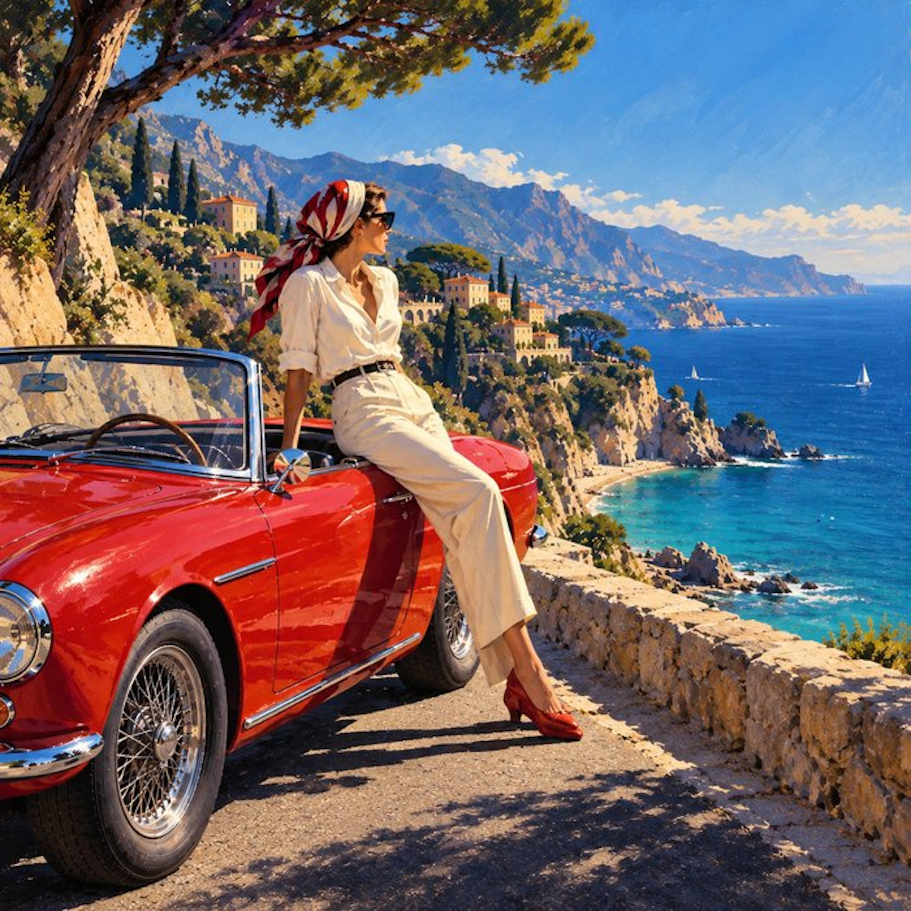 Le Yack - Corniche, midi et quart - Hand-signed