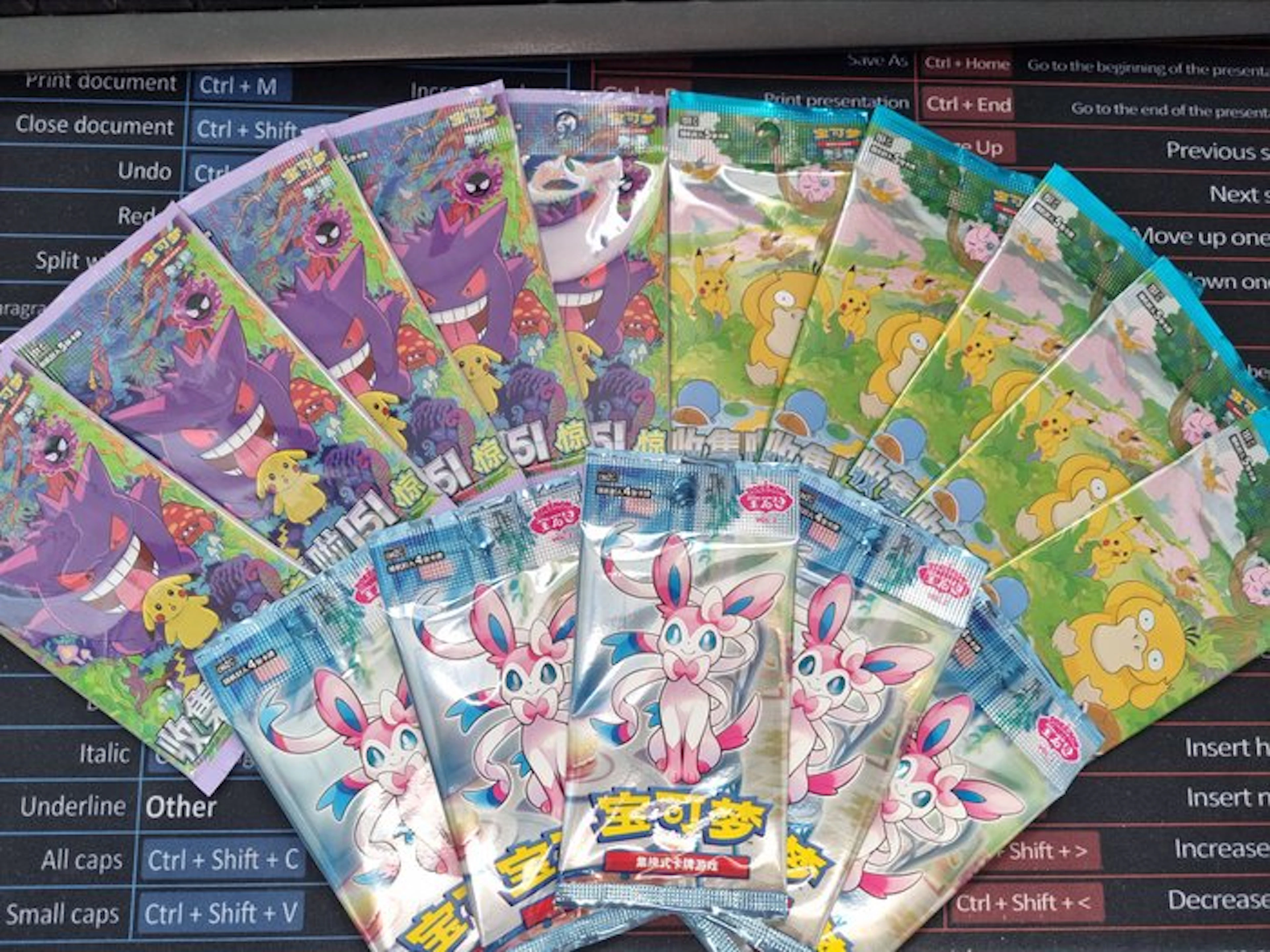 Pokémon - 15 Booster pack - 15 chinese exclusive booster packs - Various sets