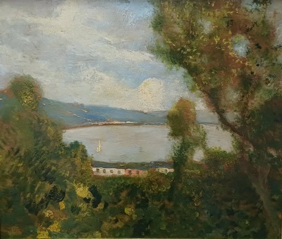 Raoul Viviani (1883-1965) - Paesaggio Lacustre