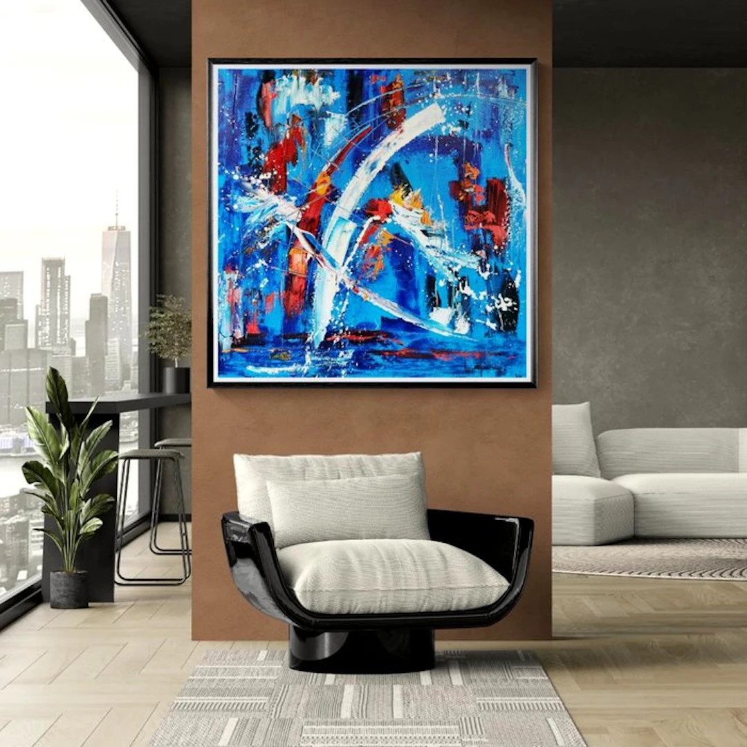 Luc Mora - Onde bleue - No reserve price