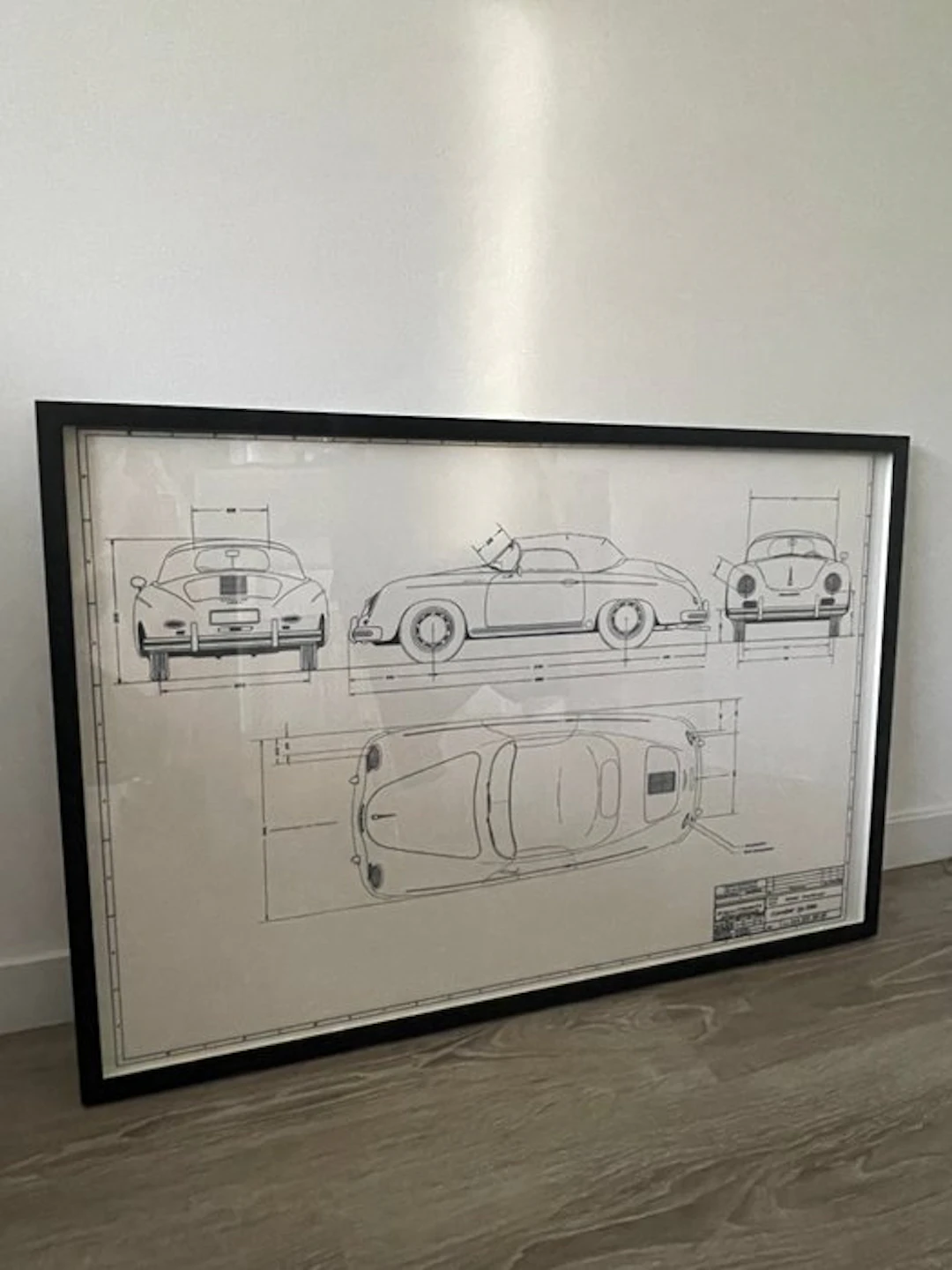 Porsche 356 Speedster - Technical Drawing - Frame - Design