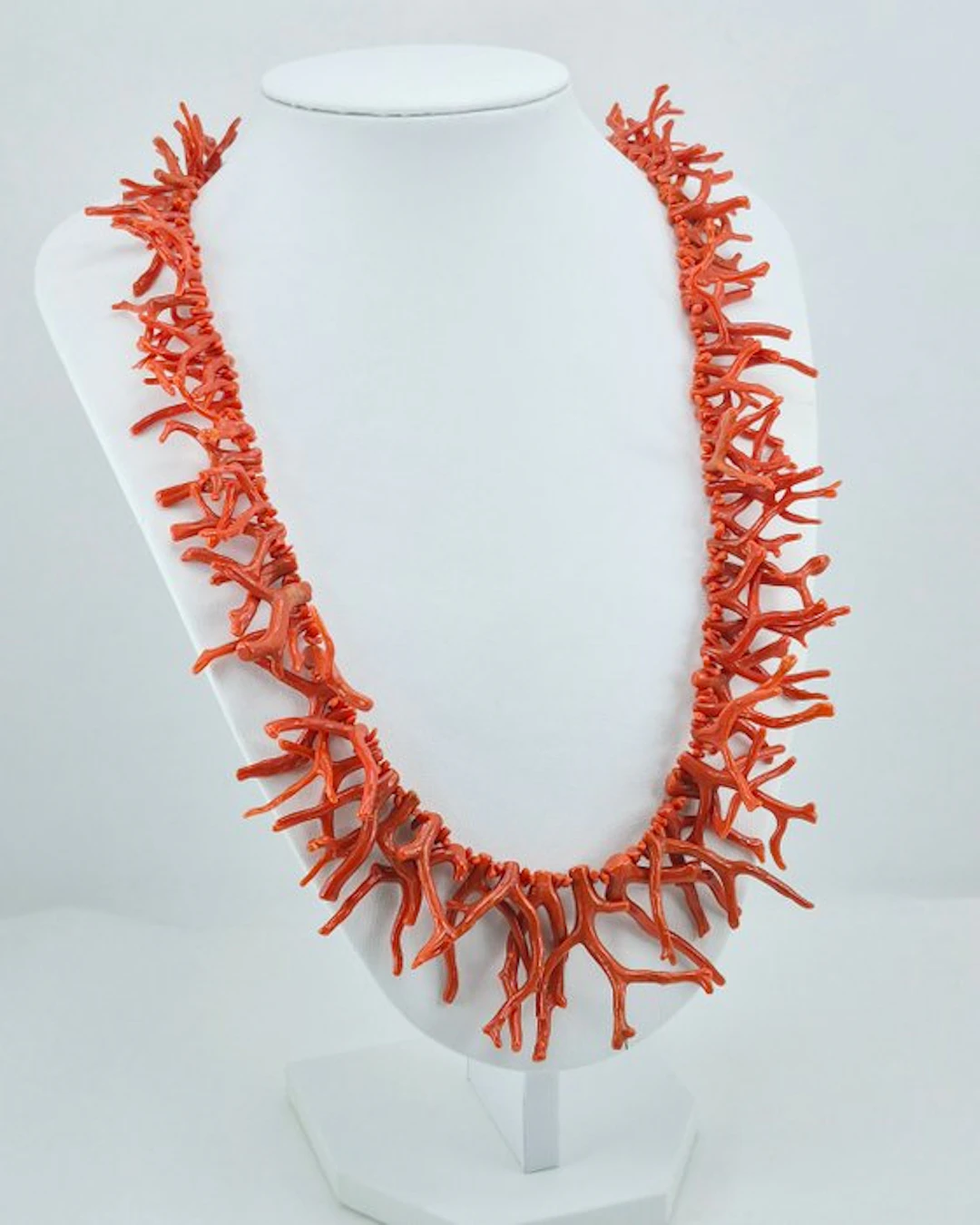 Coral - Silver, Gold-plated - Necklace - CORALLO MEDITERRANEO