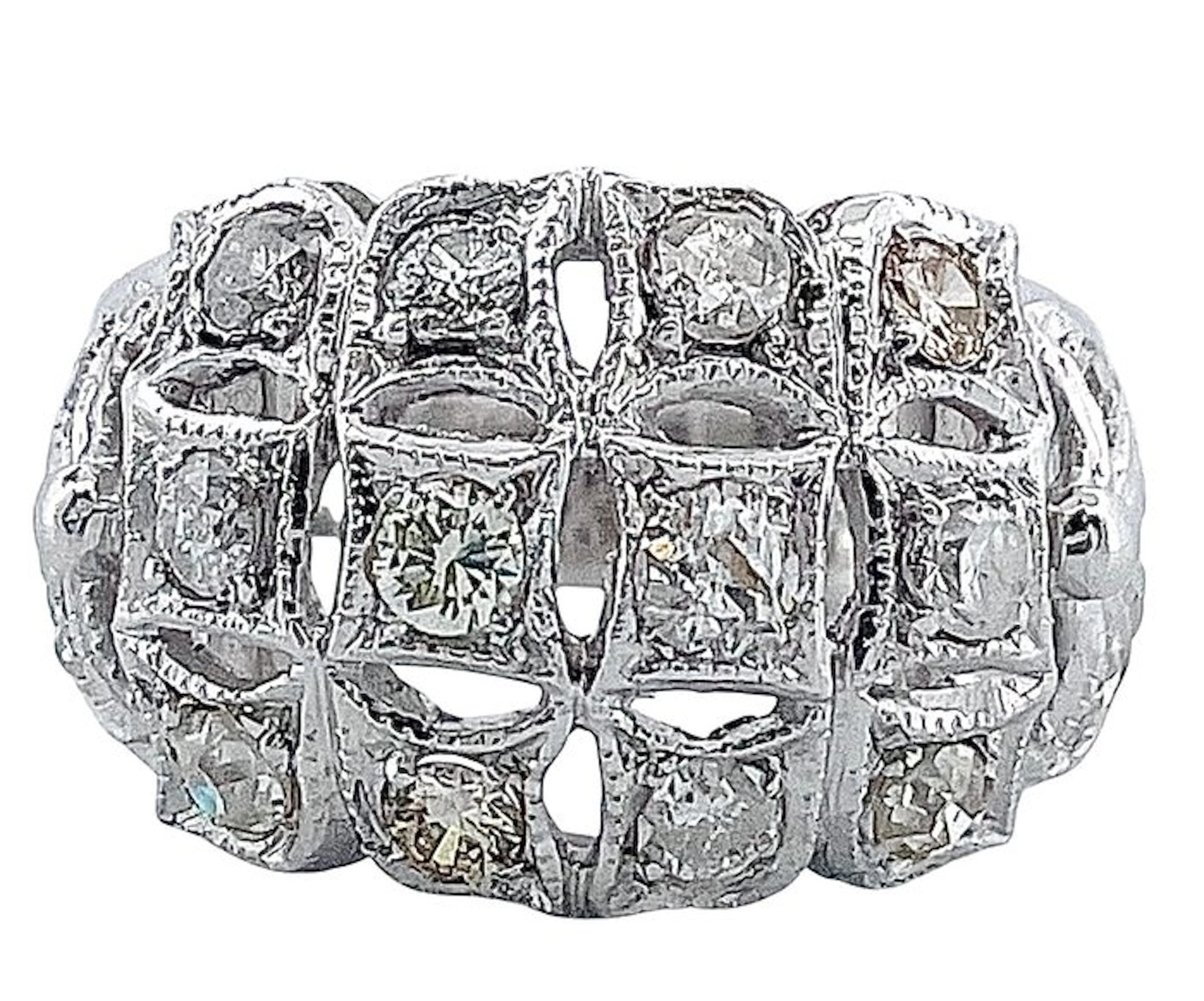 Ring Platinum Diamond (Natural)