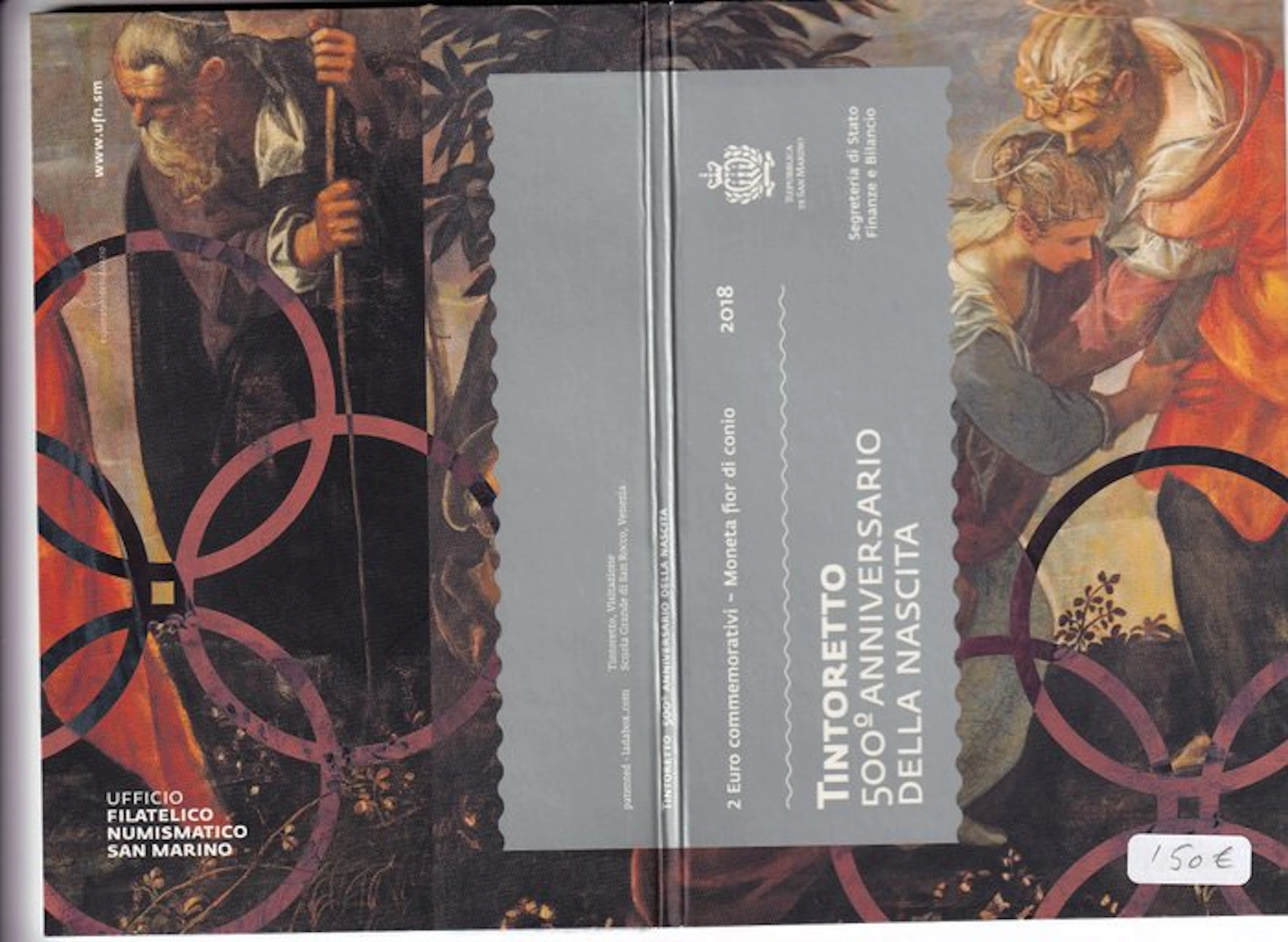 San Marino. 2 Euro 2018 "Tintoretto” (No reserve price)