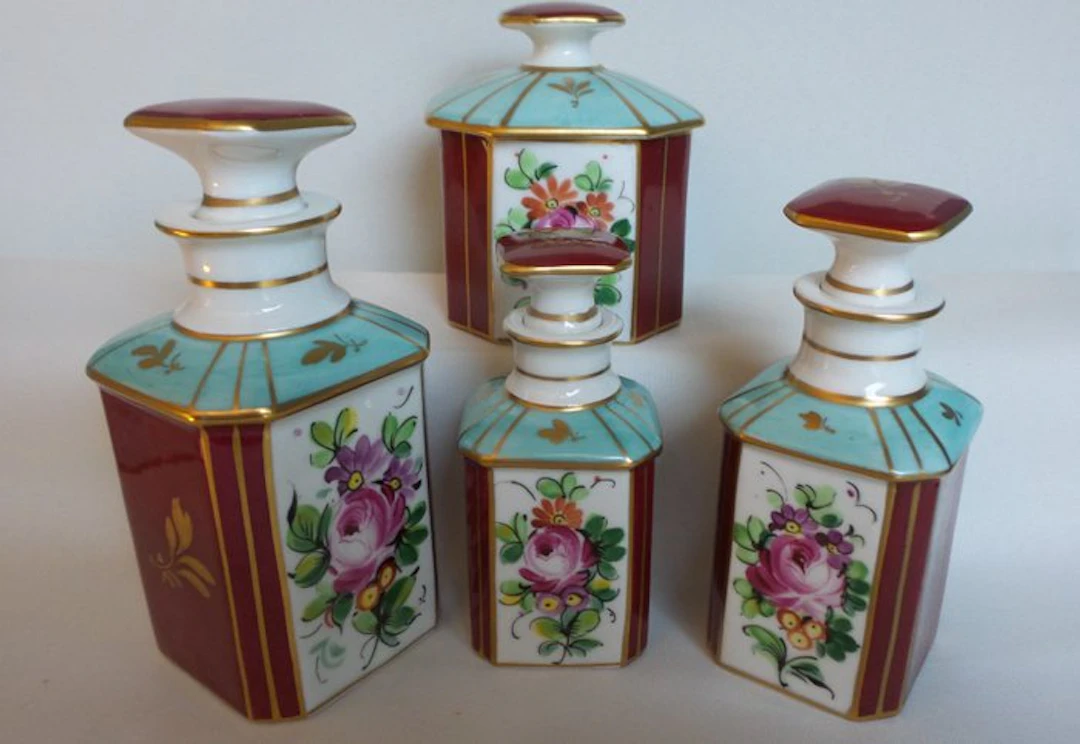 Art Nouveau Toilet set (4) - William Guérin-Gérard