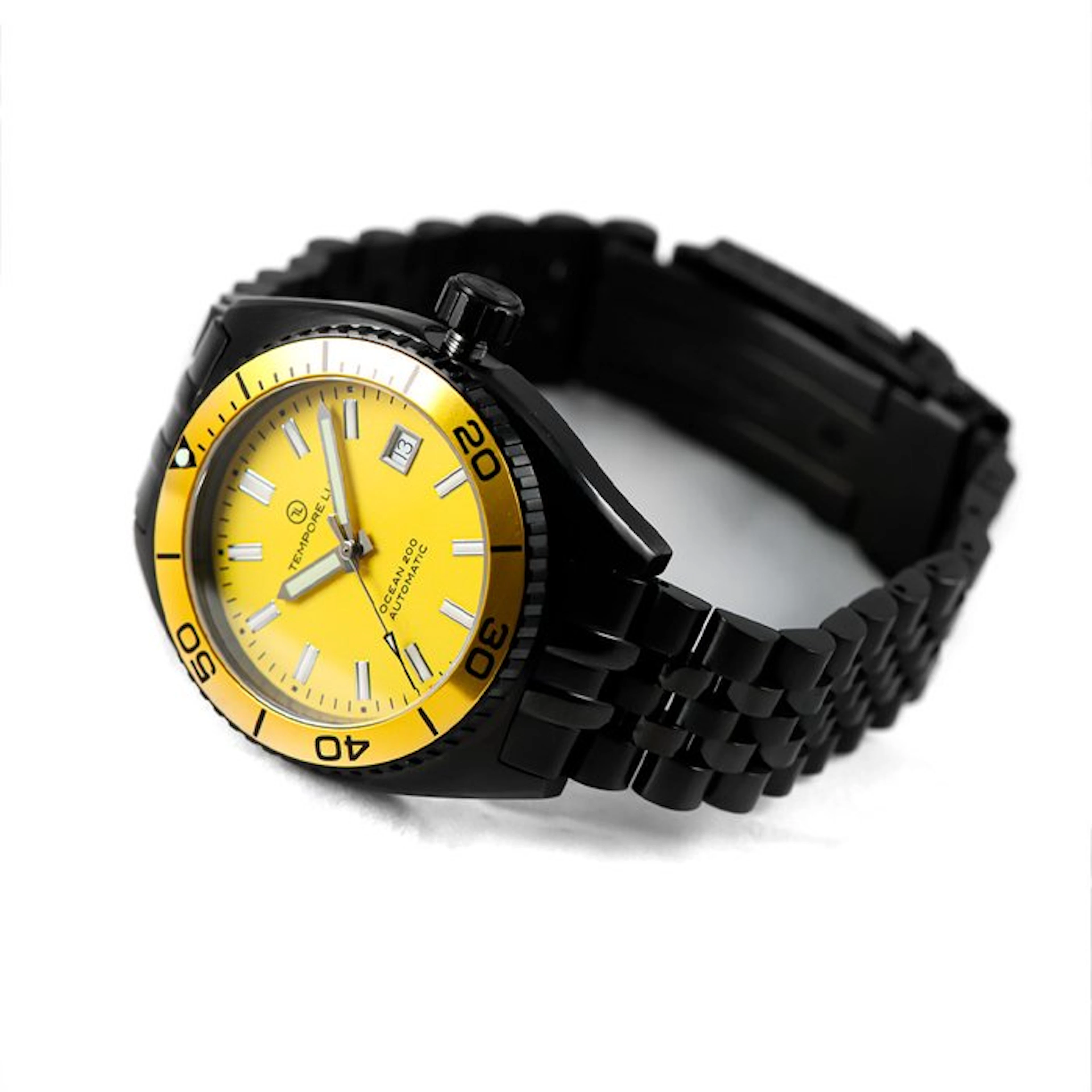 Tempore Lux - Tempore Lux Ocean 200 Black Edition Yellow...