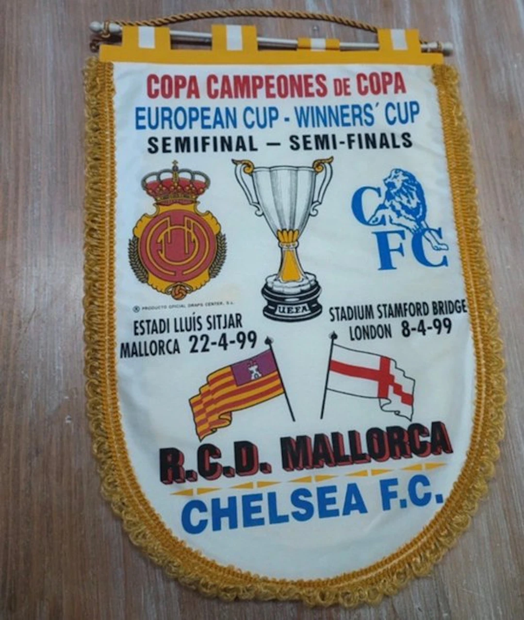 R.C.D. Mallorca - UEFA Cup Winners' Cup - 1999 - Flag / pennant