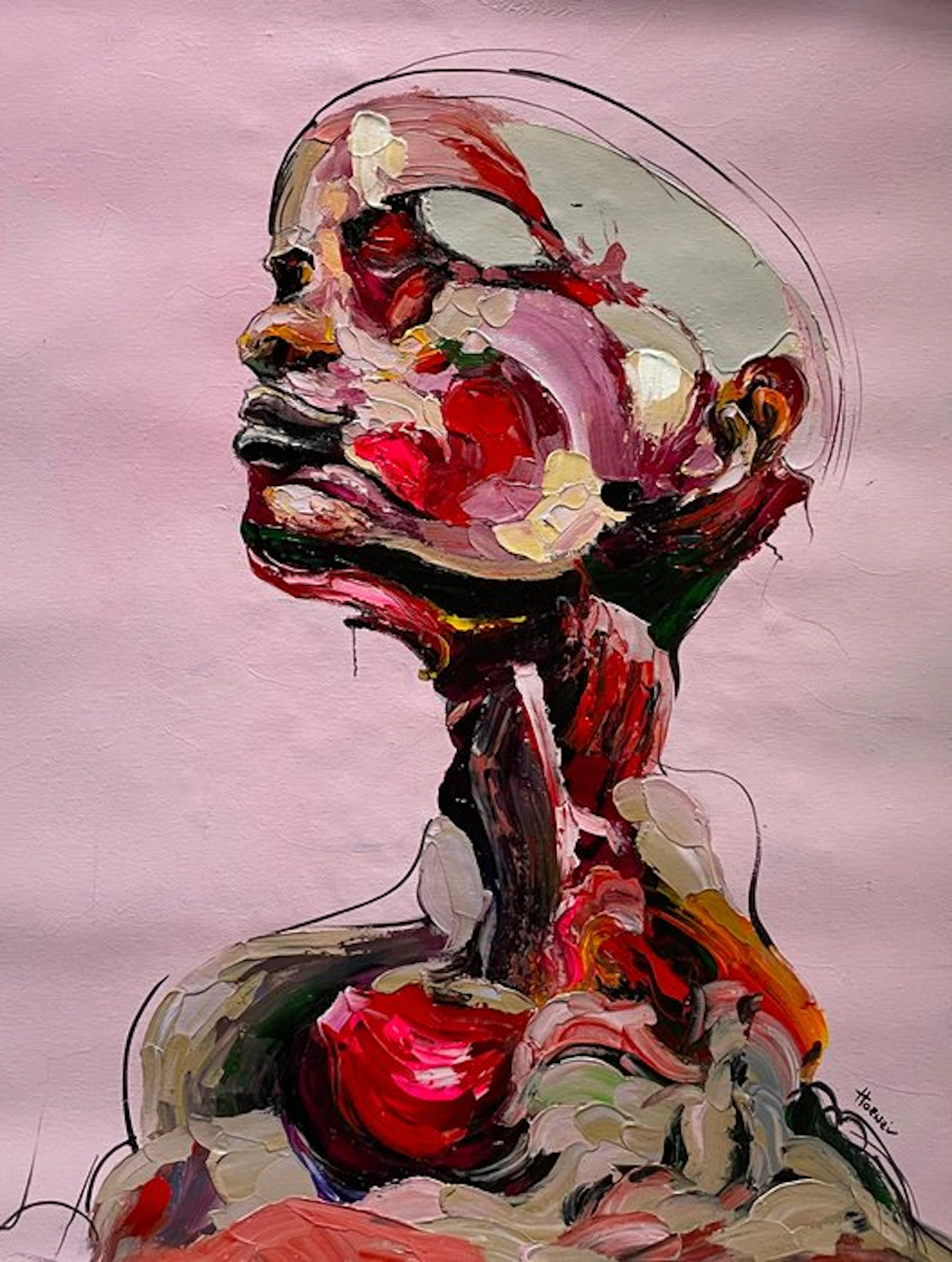 Hoenzi (XX-XXI) - Rosa cipria e rosso vivo