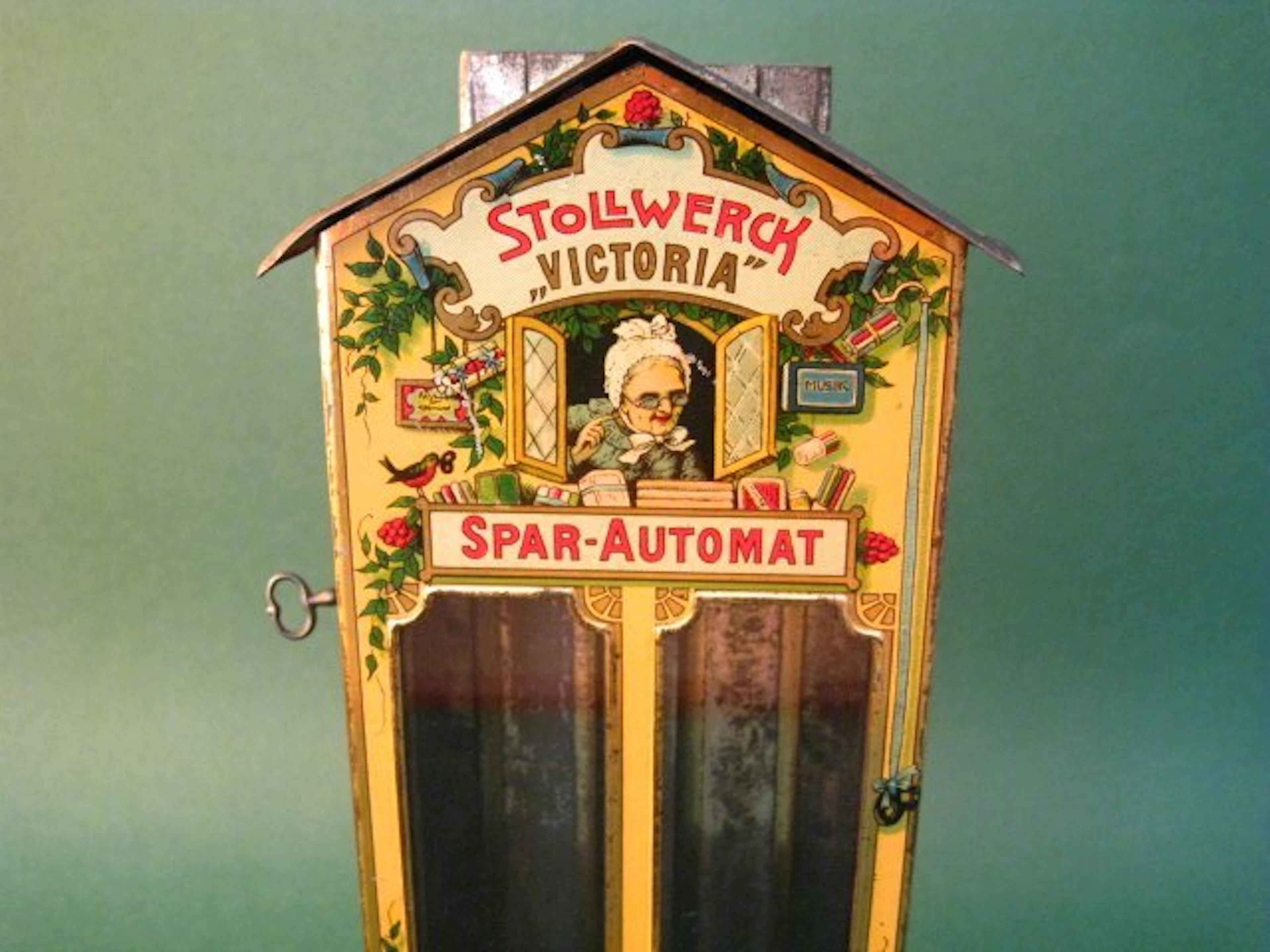 Anton Reiche - Tin toy - Stollwerck Victoria Spar-Automat...