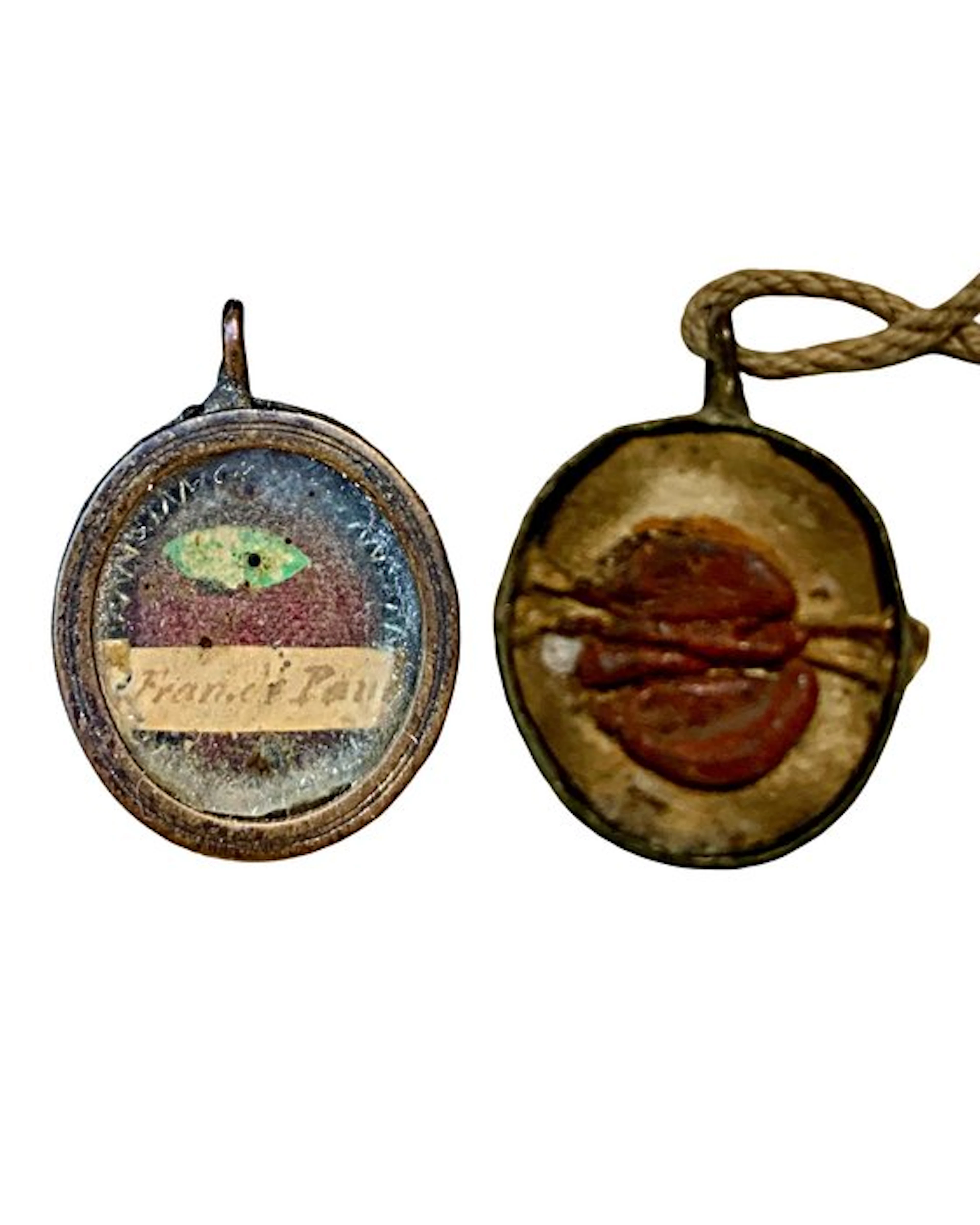 Reliquary - Bronze, Glass, Textile, Wax - 1850-1900 - Saint Francis of Paola