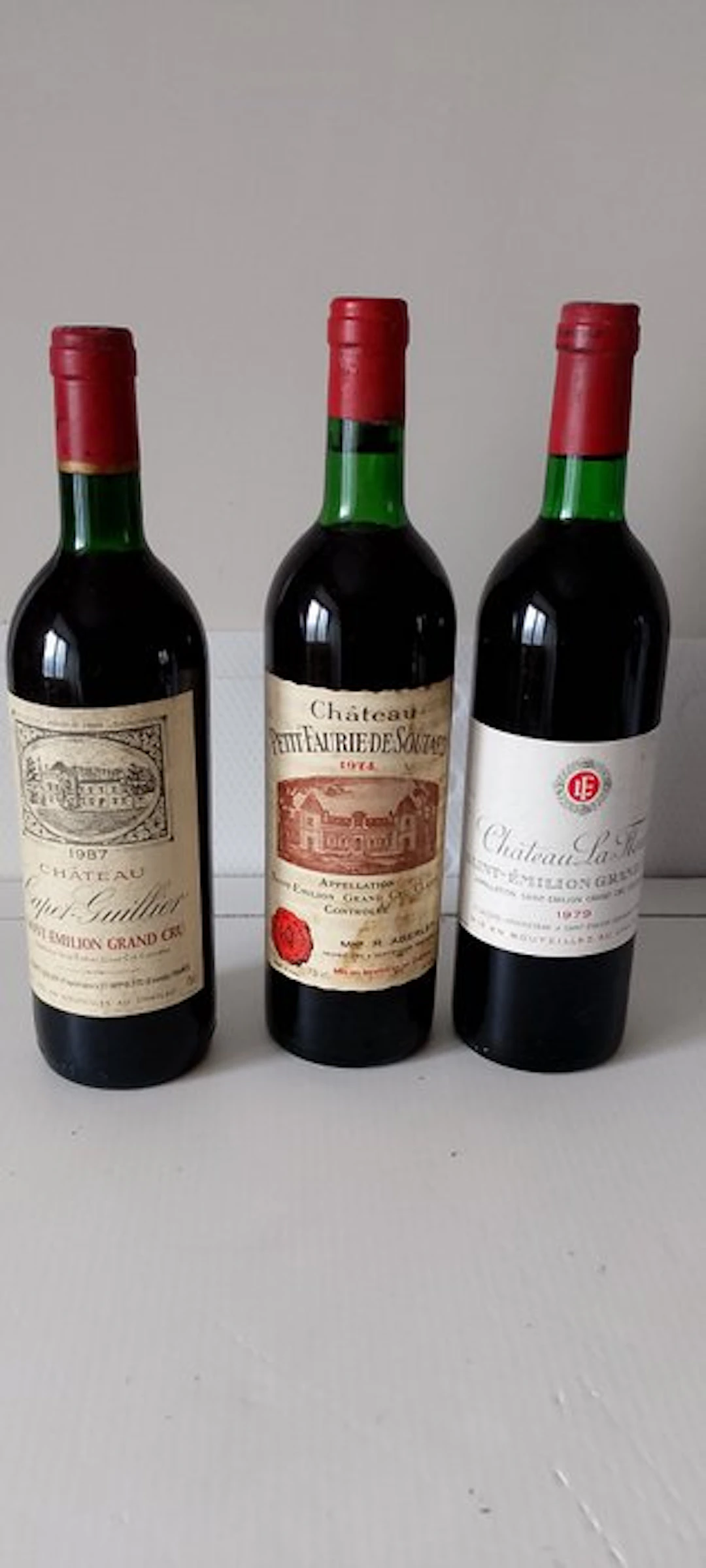 1979 Chateau La Fleur 1987 Chateau Capet-Guillier & 1974...