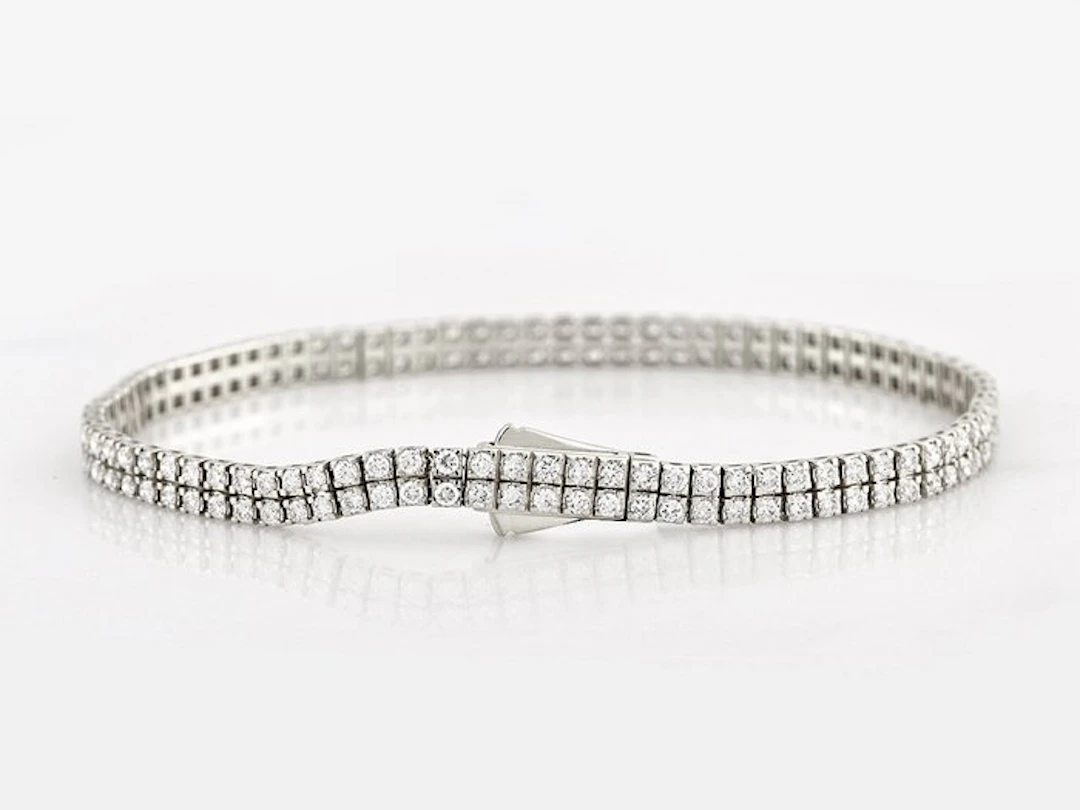Bracelet - 14 kt. White gold - 3.02ct. tw. Diamond (Natural)