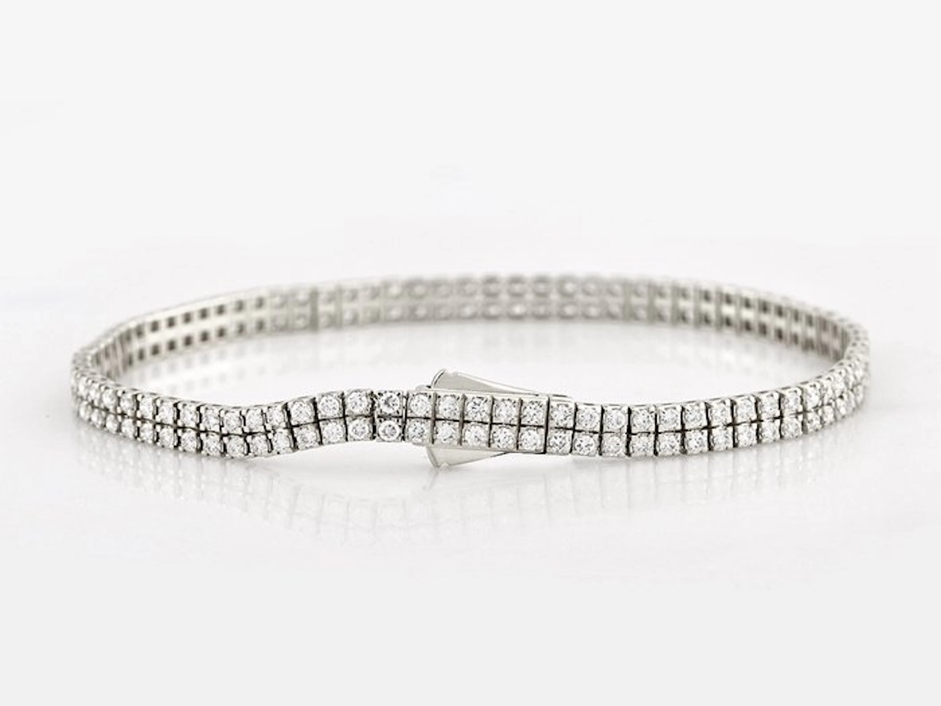 Bracelet - 14 kt. White gold - 3.02ct. tw. Diamond (Natural)