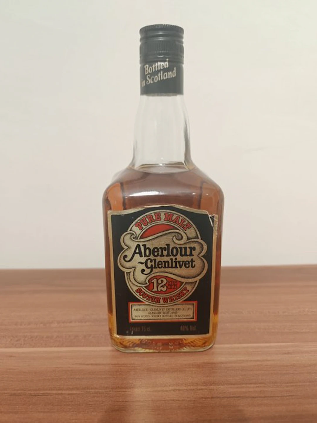 Aberlour-Glenlivet 12 years old Pure Malt - b. 1980s - 75cl