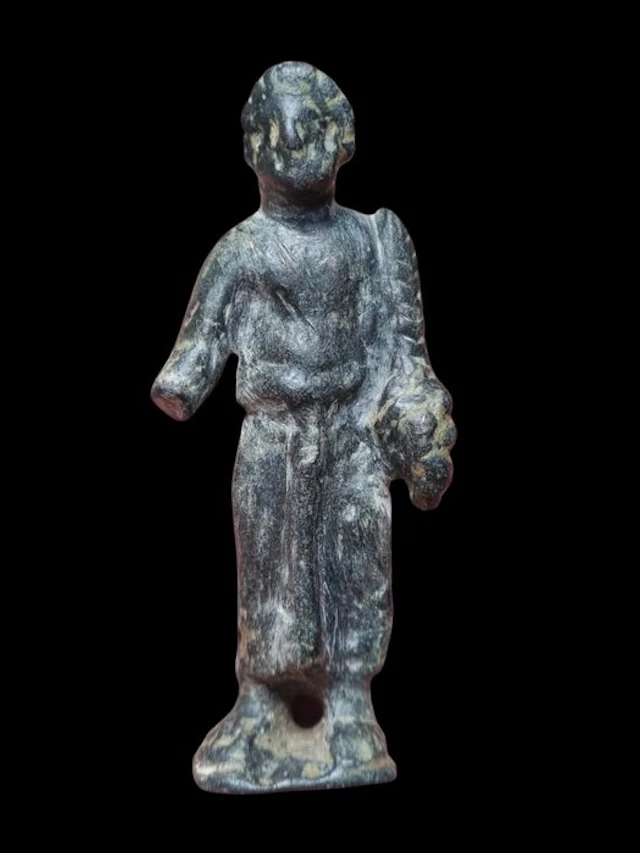 Ancient Roman Bronze Statuette of a Lictor bearing the Fasces (stunning