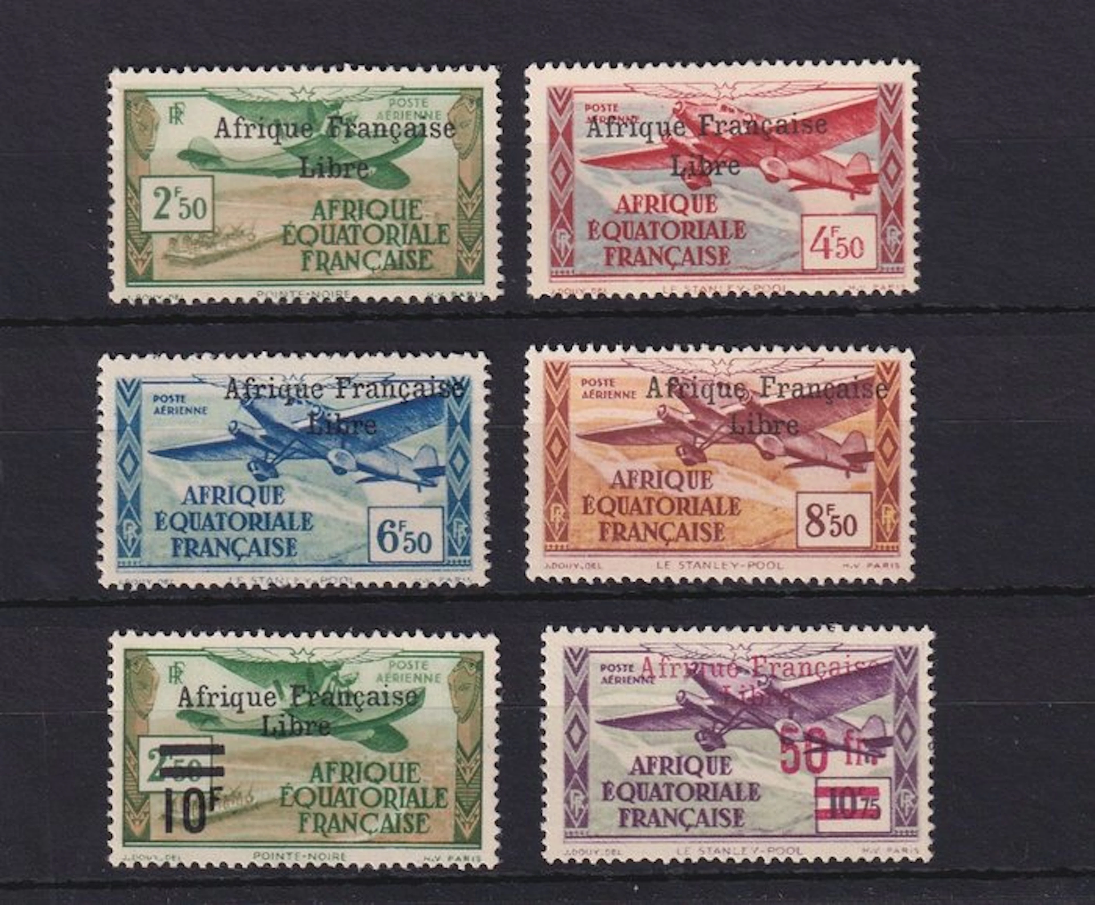 French Equatorial Africa 1940/1941 - frande libre
