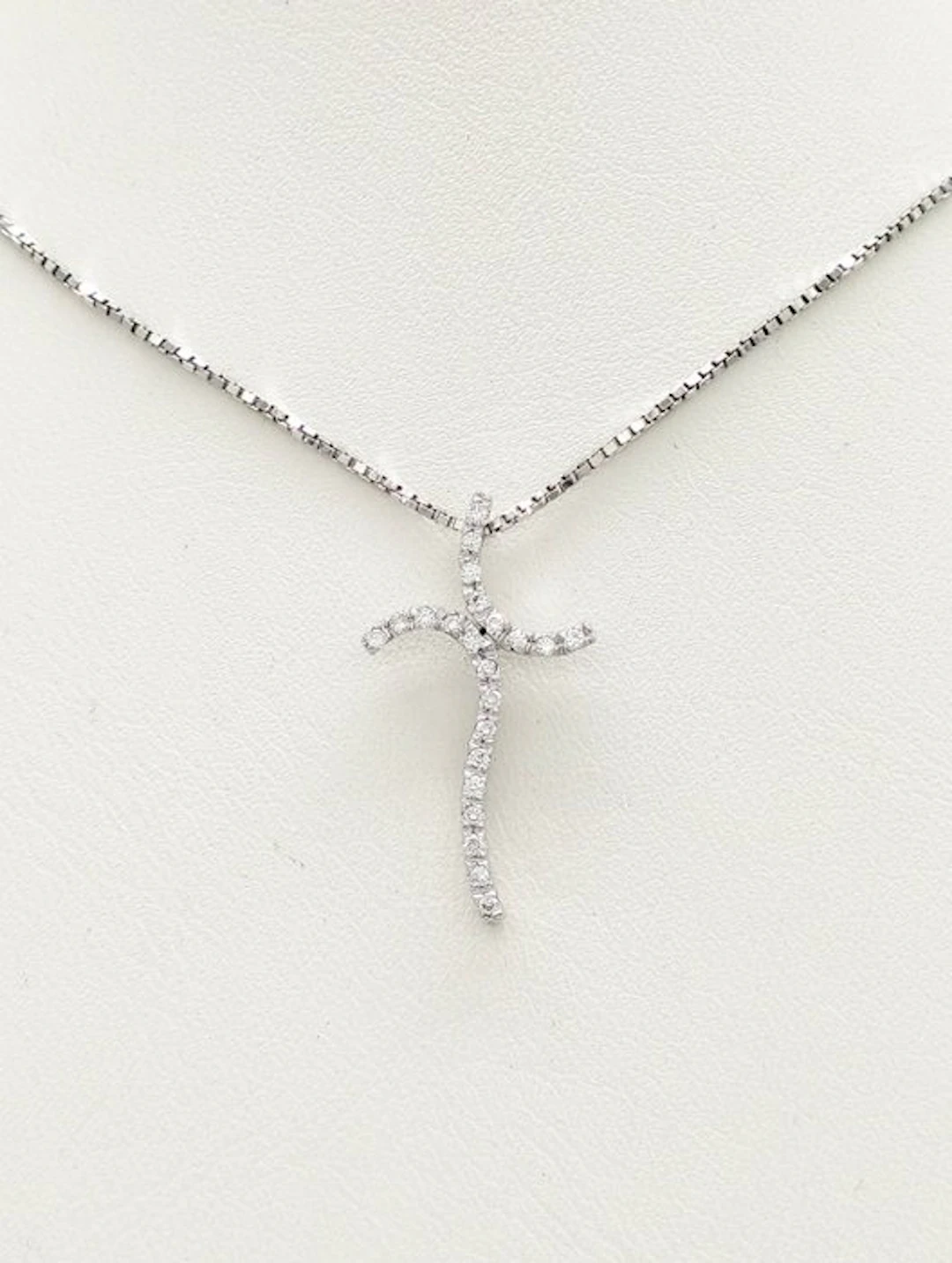 Necklace - 18 kt. White gold Diamond (Natural)