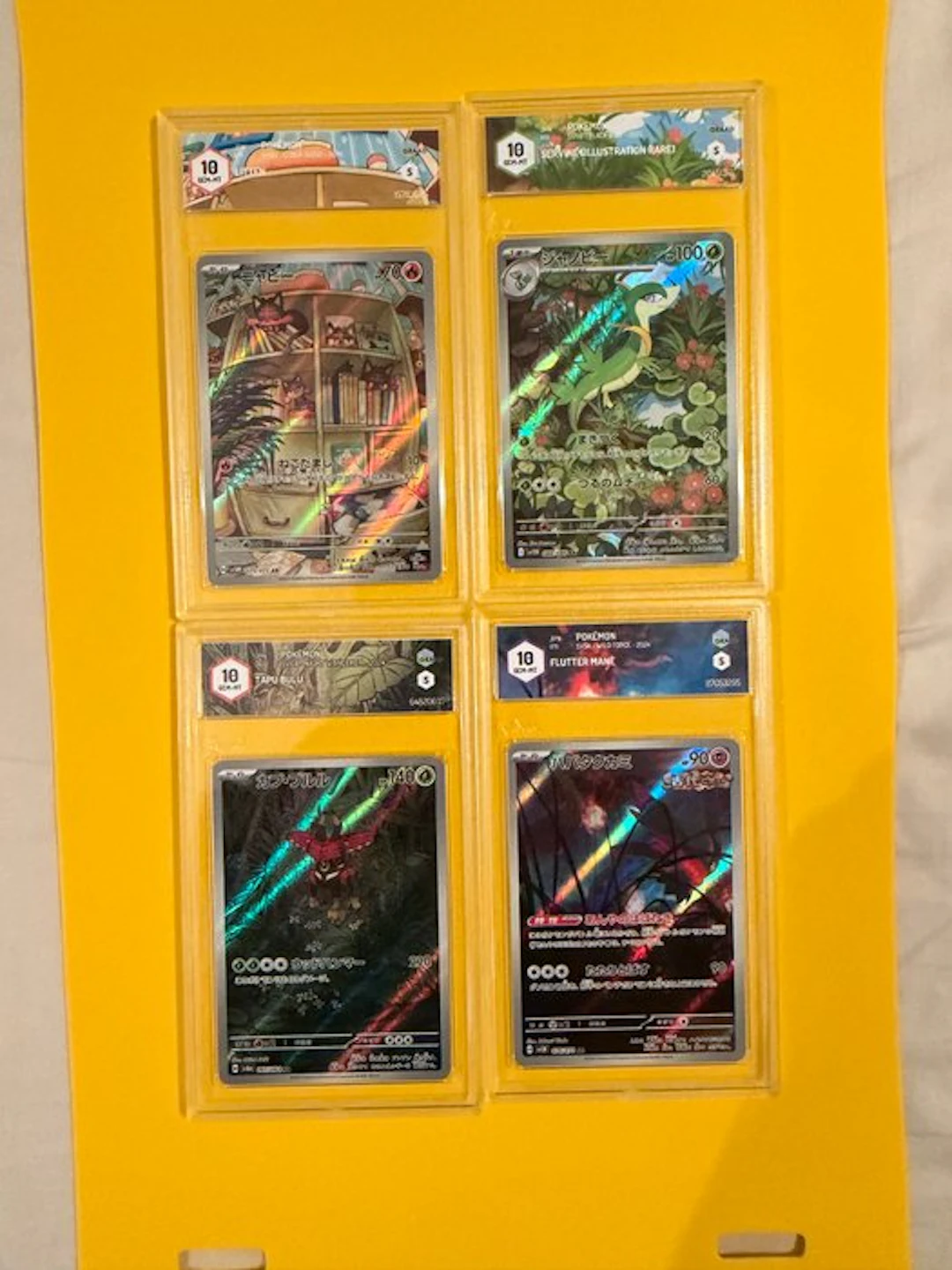 Pokémon - 4 Graded card Full art - Graad 10 - Various sets