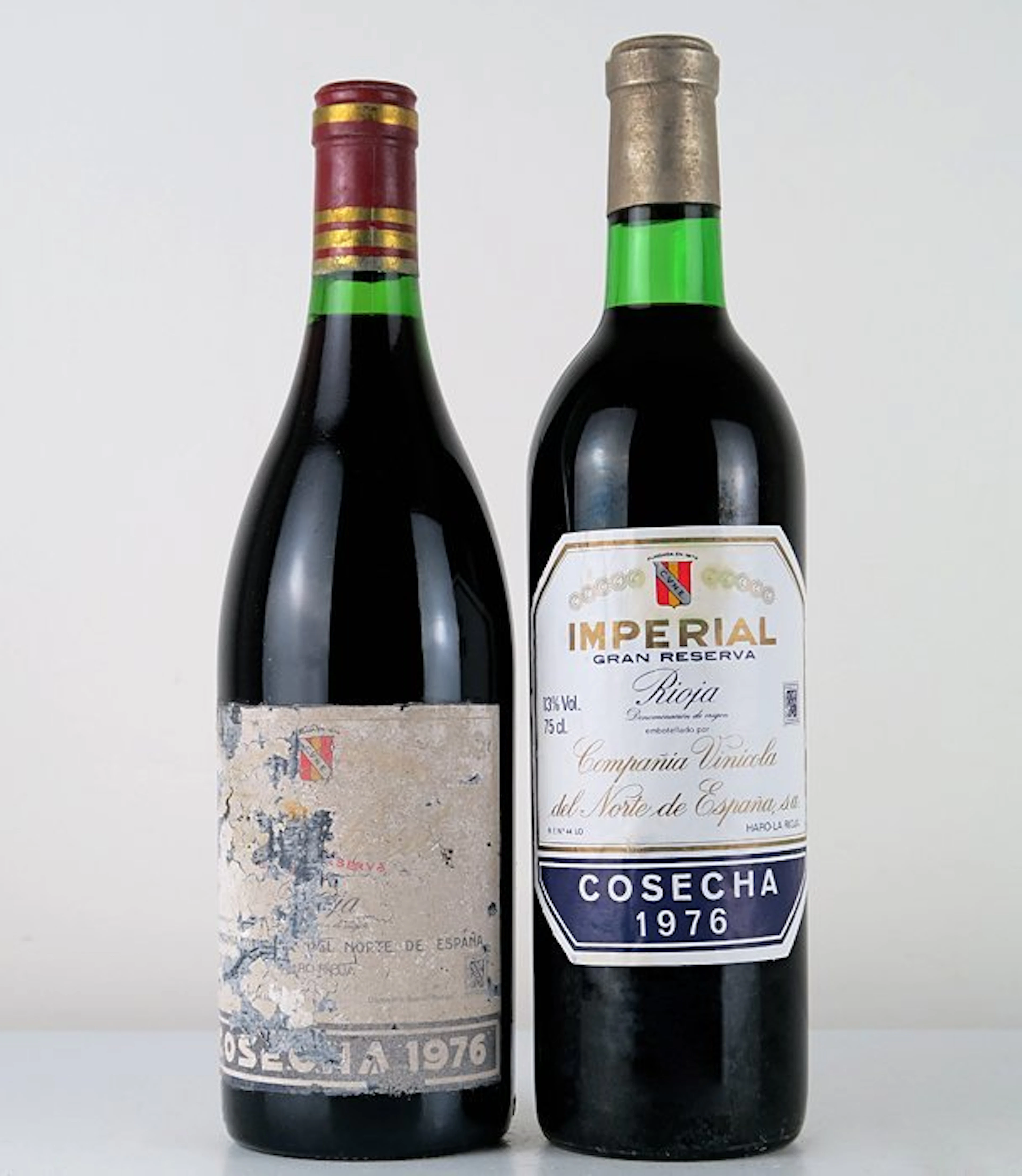 1976 C.V.N.E. Imperial & 1976 Viña Real - Rioja Gran Reserva - 2 Bottles