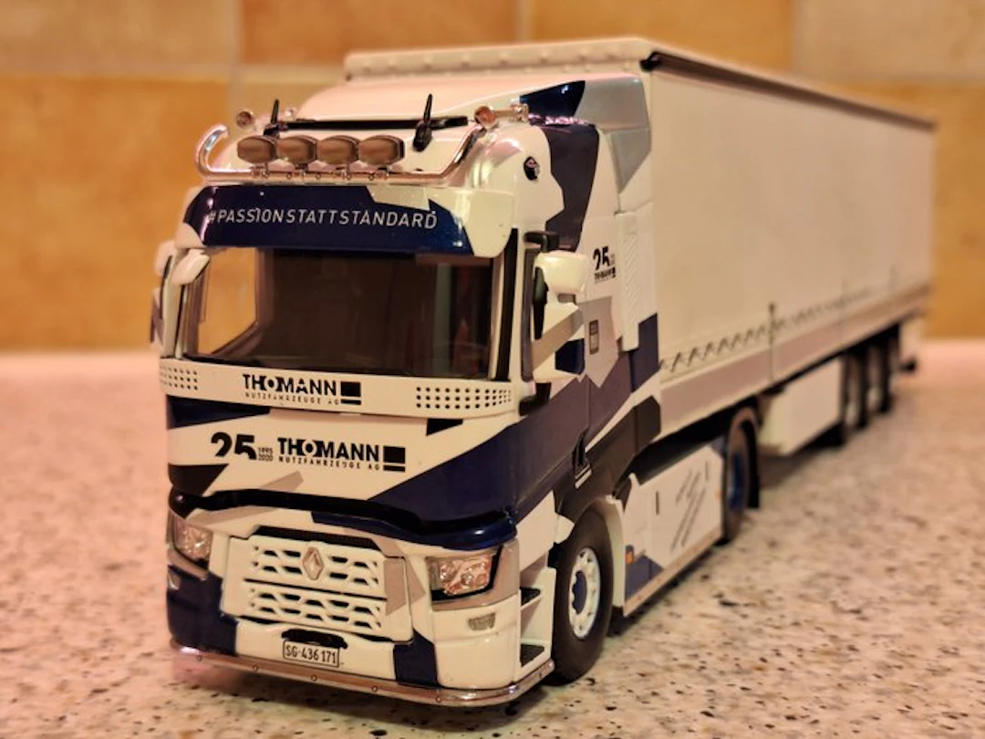 WSI 1:50 - Model truck - Renault T High - tractor with hooded trailer "Thomann"