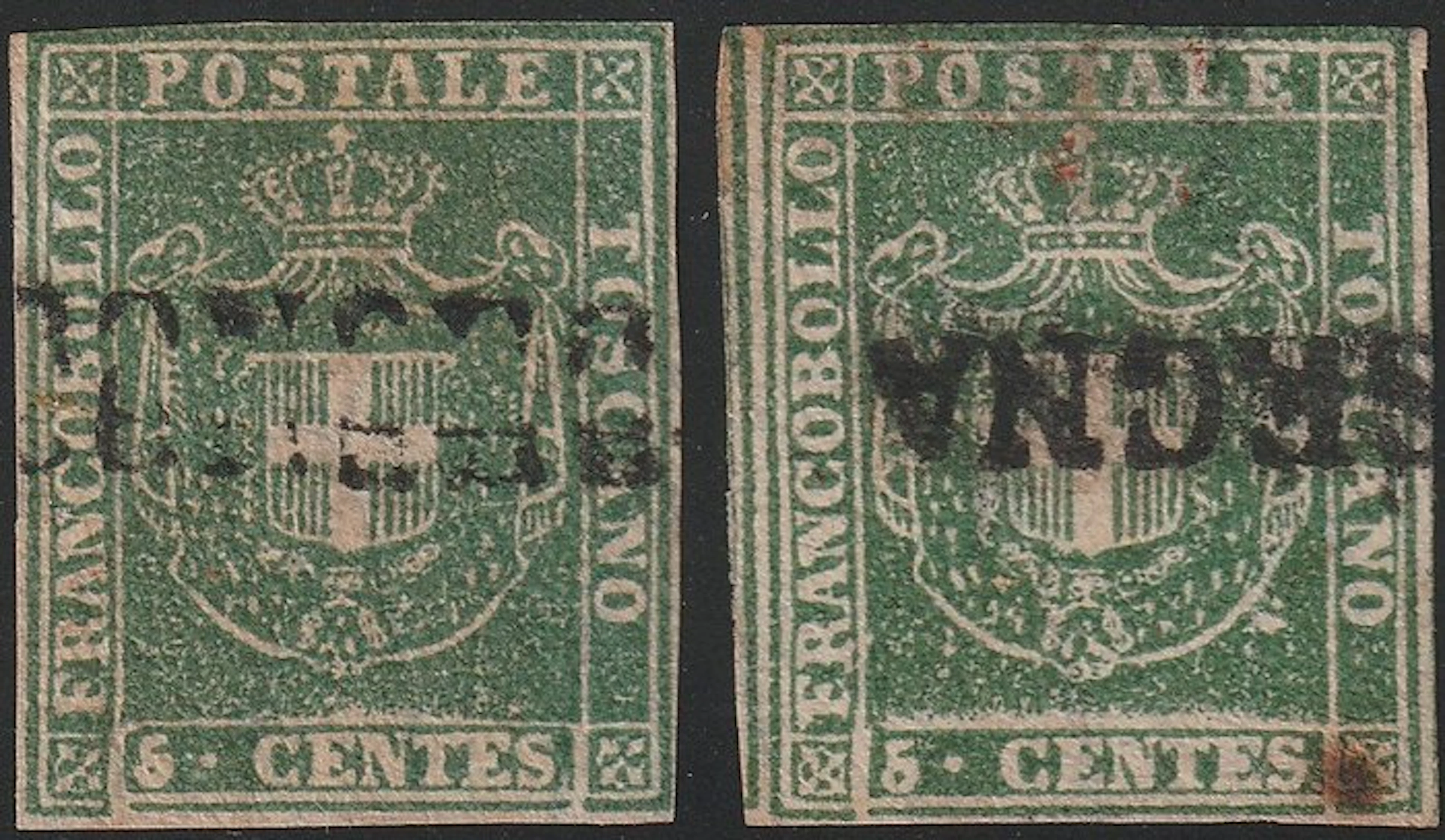 Italian Ancient States - Tuscany 1860 - GP 5c + 5c