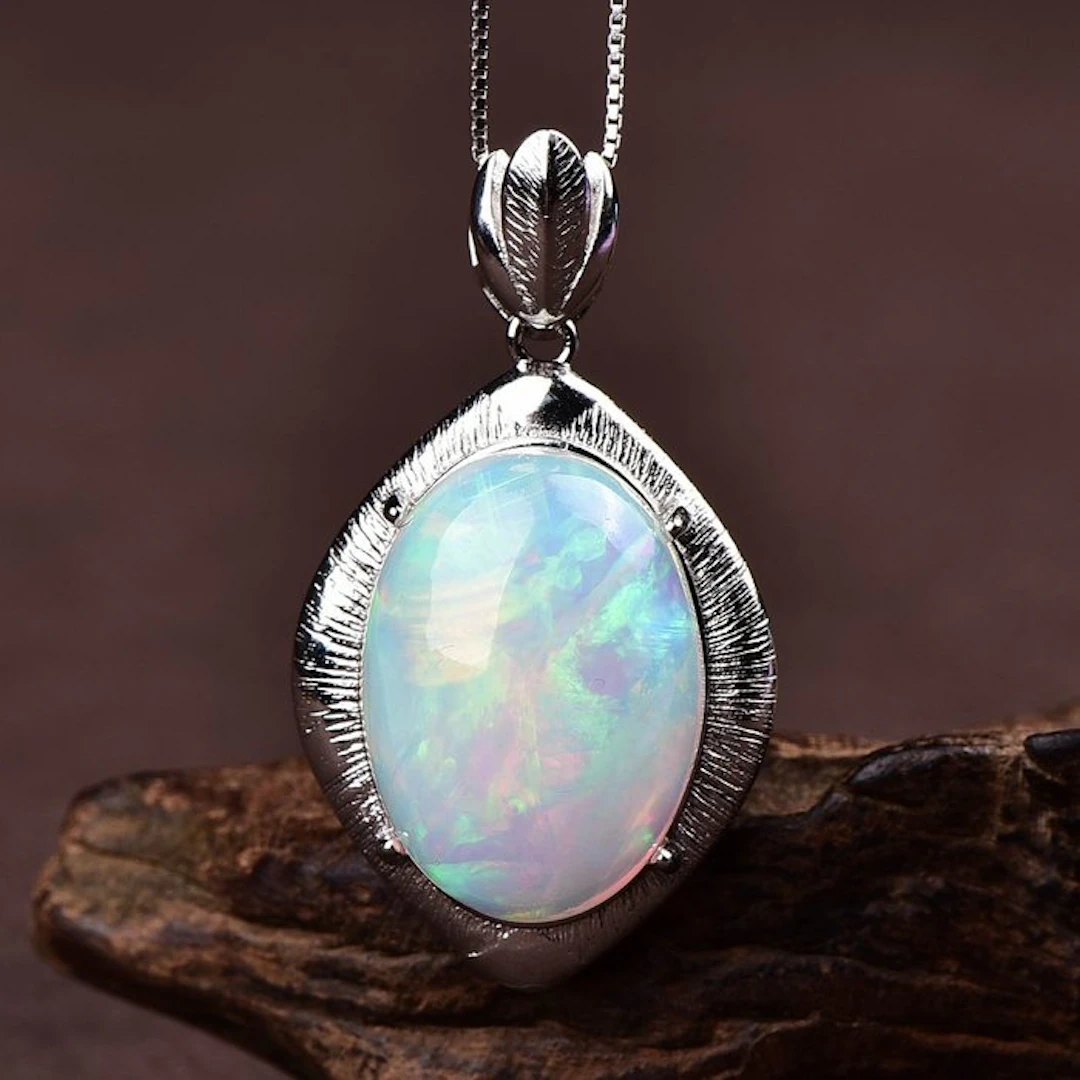 ALGT Certified - Highly Exclusive Natural Opal Pendant...