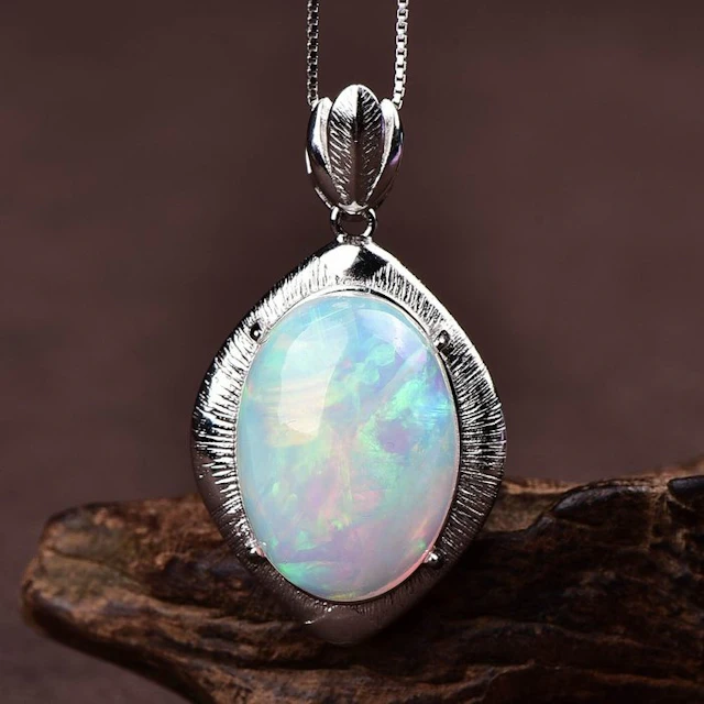 ALGT Certified - Highly Exclusive Natural Opal Pendant...