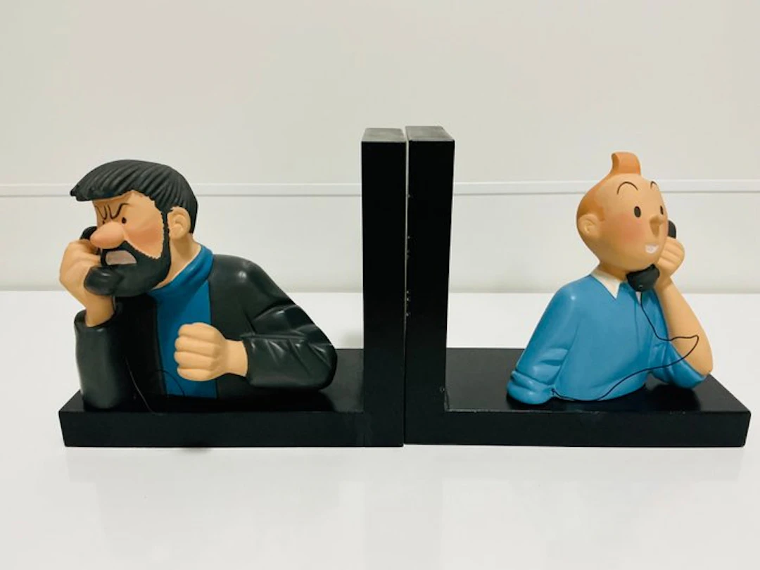 Leblon Delienne - Tintin - 2 - Tintín y Capitán Haddock sujetalibros