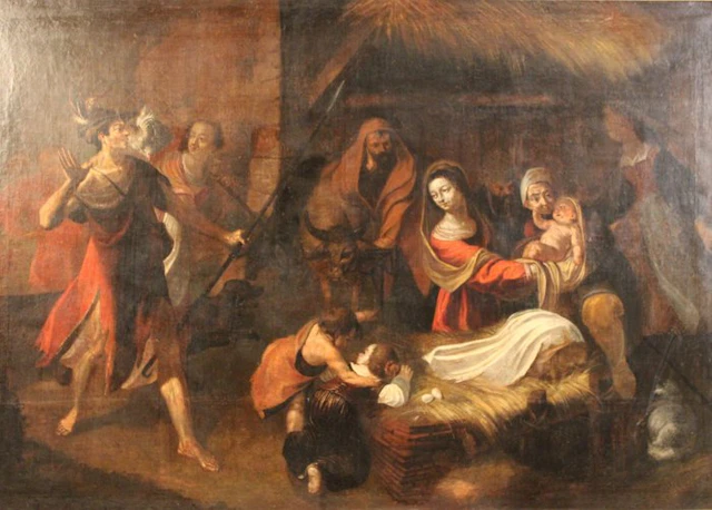Trophime Bigot (1579-1650), Circle of - Adorazione dei Pastori - XL Format