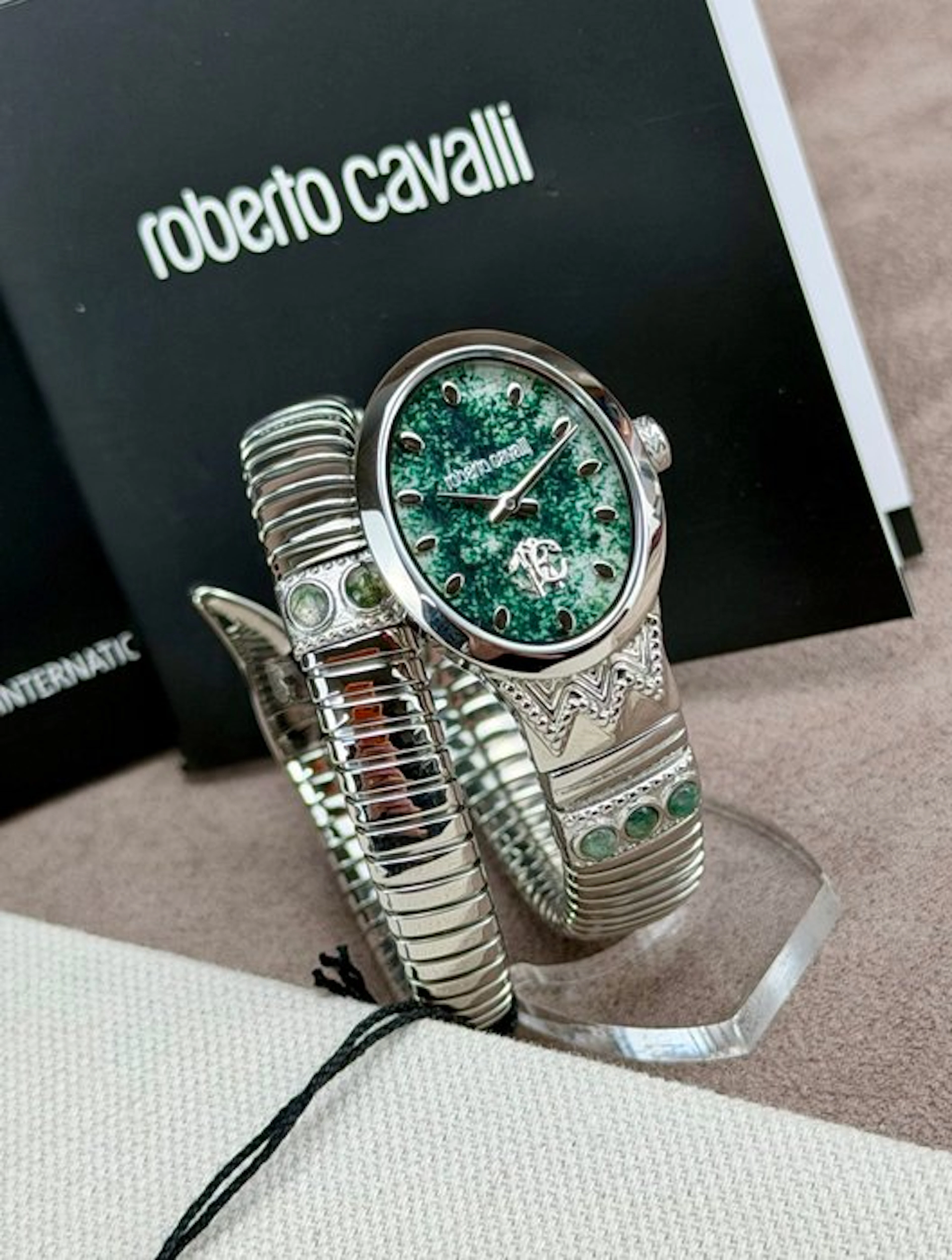 Roberto Cavalli - Serpente Ornato Green Dial - No reserve...