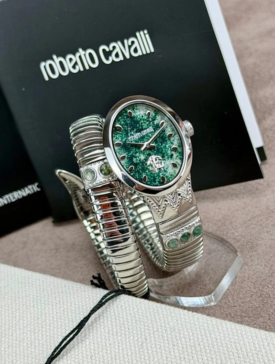 Roberto Cavalli - Serpente Ornato Green Dial - No reserve...