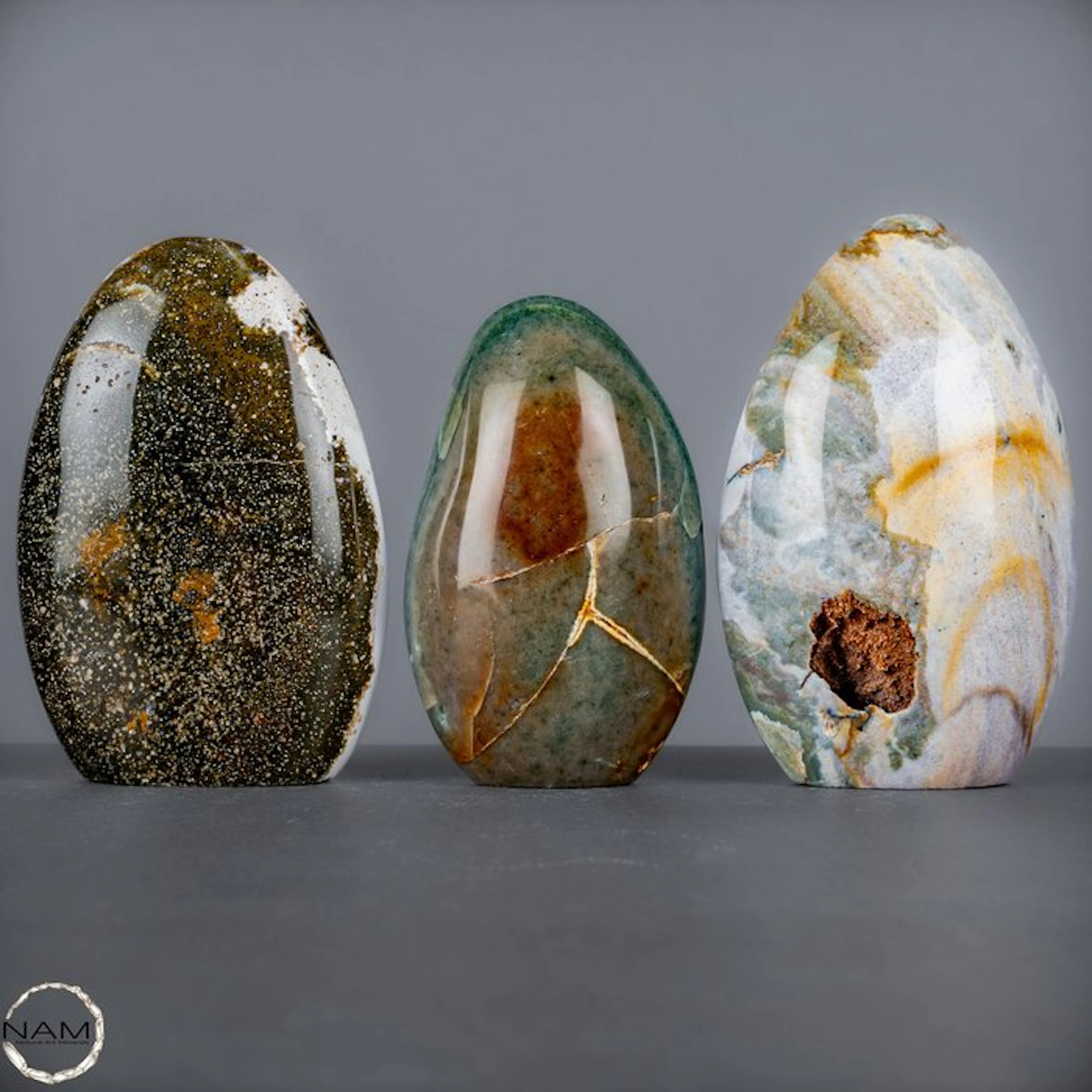 Ocean Jasper Freeform Set – Colorful natural art full of...