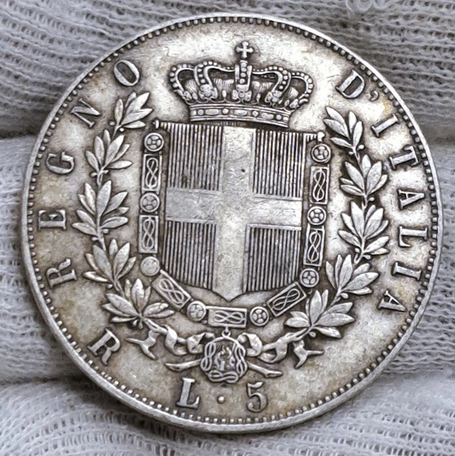 Italy. 5 Lire 1875 Milano (No reserve price)