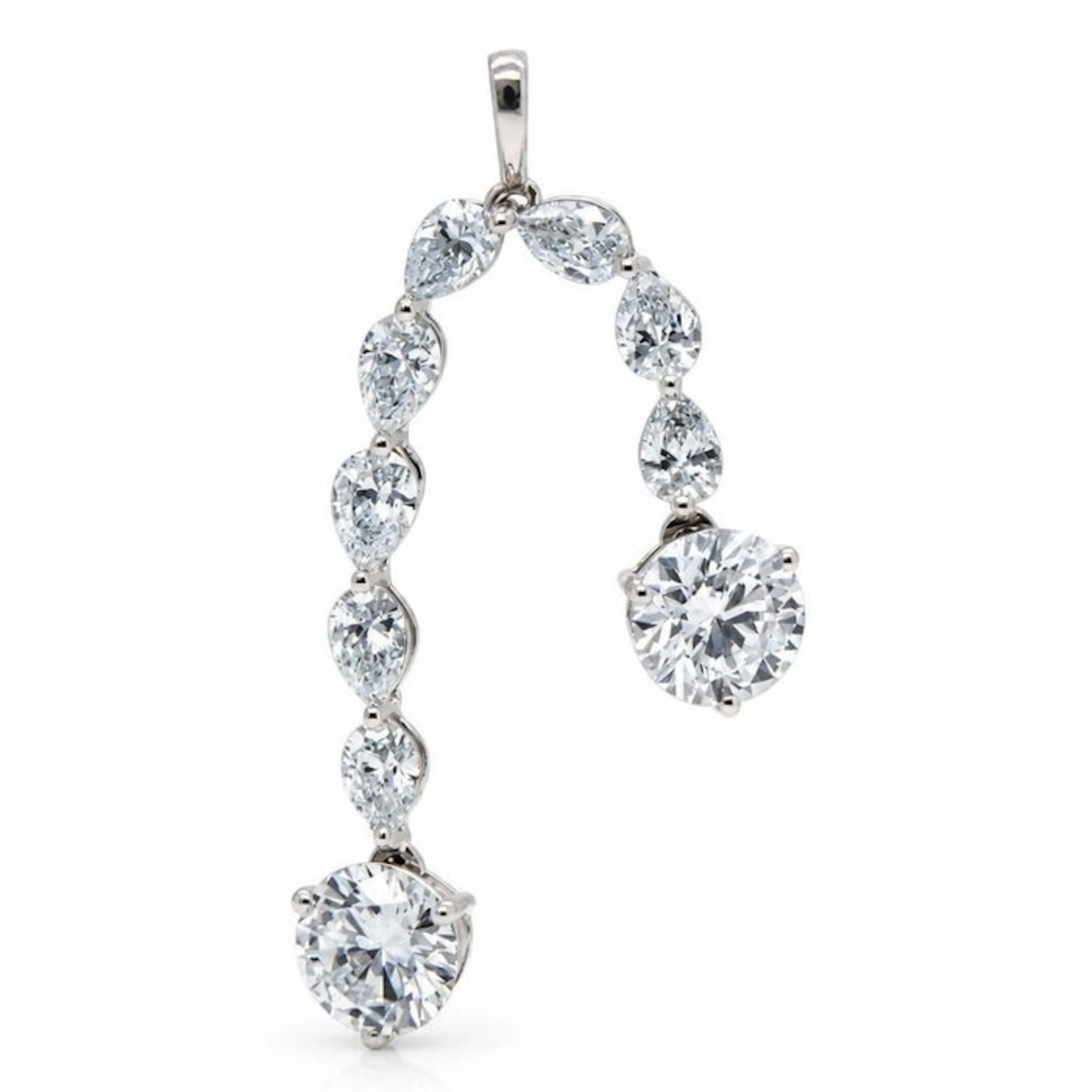 No reserve price - Pendant - 14 kt. White gold - 2.05ct. tw. Diamond