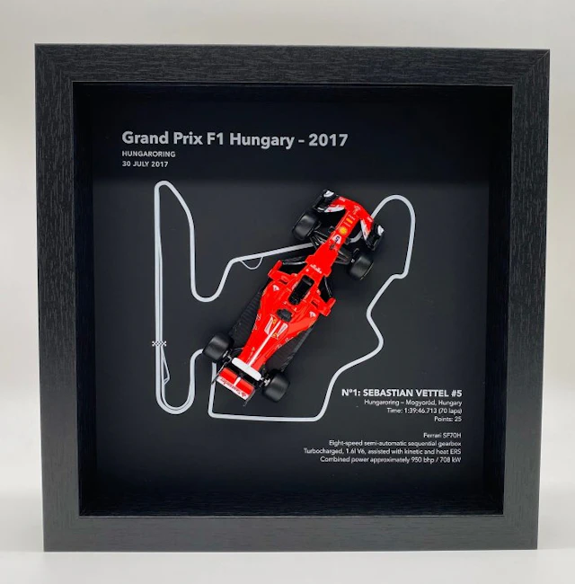 Artwork - Ferrari - Sebastian Vettel - GP F1 Hungary 2017 - Hungaroring