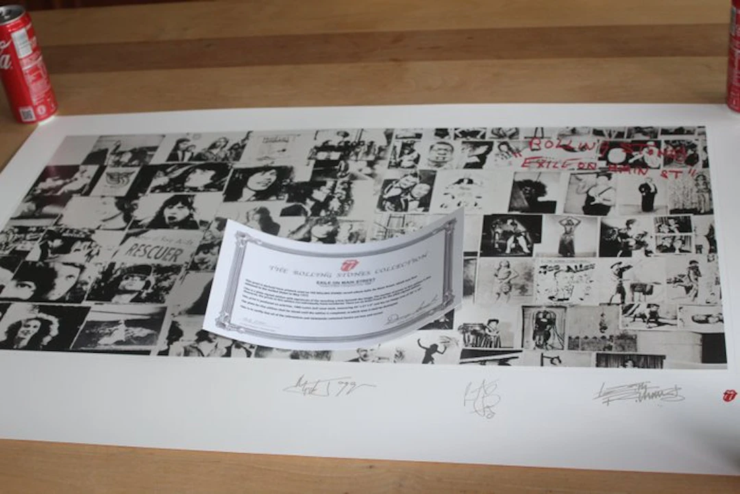 Rolling Stones - Exile on Main Street - Litho - Limited Edition - COA - 1994