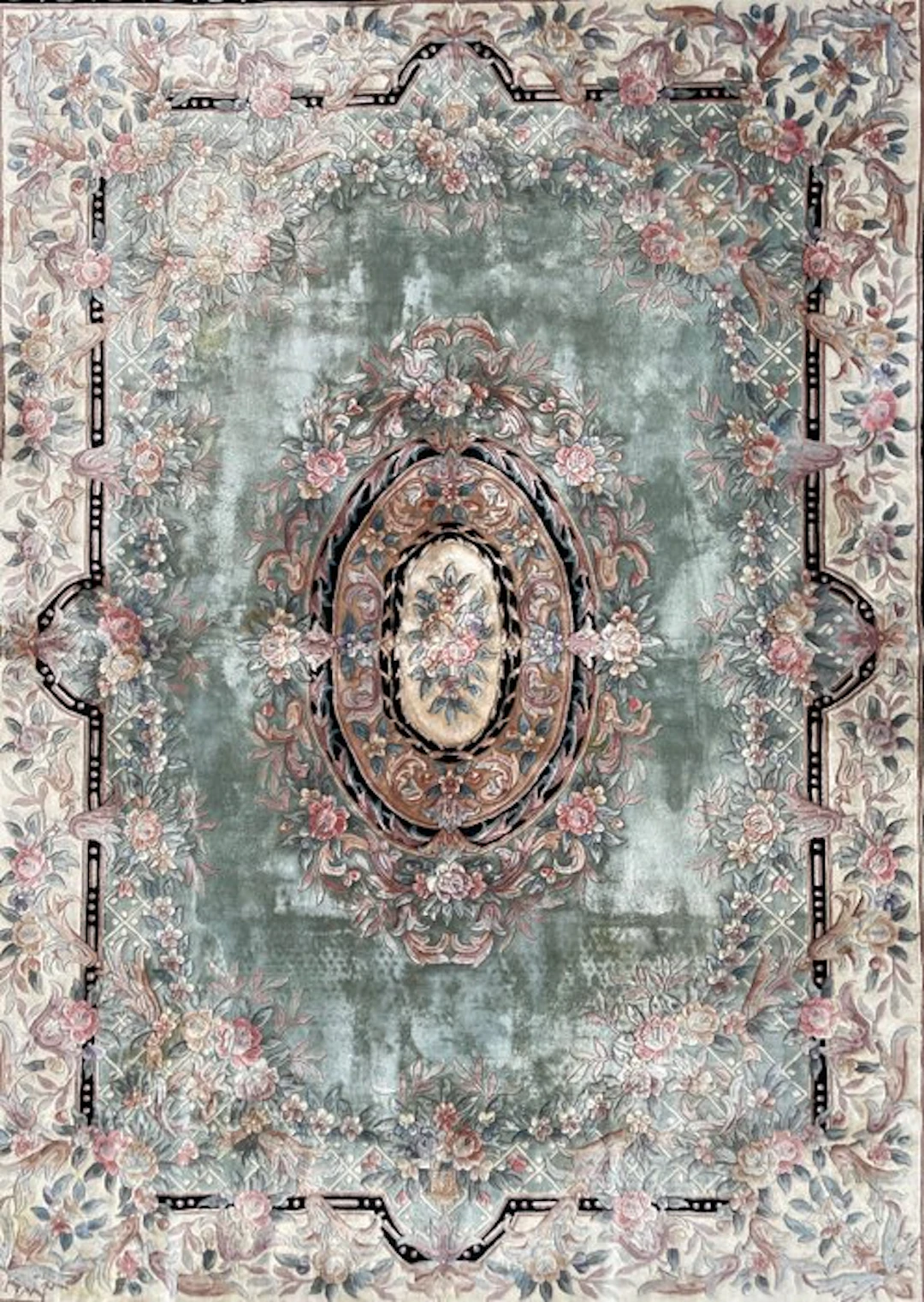 Aubusson rug - cleaned - hand-knotted - wool - Carpet - 380 cm - 274 cm